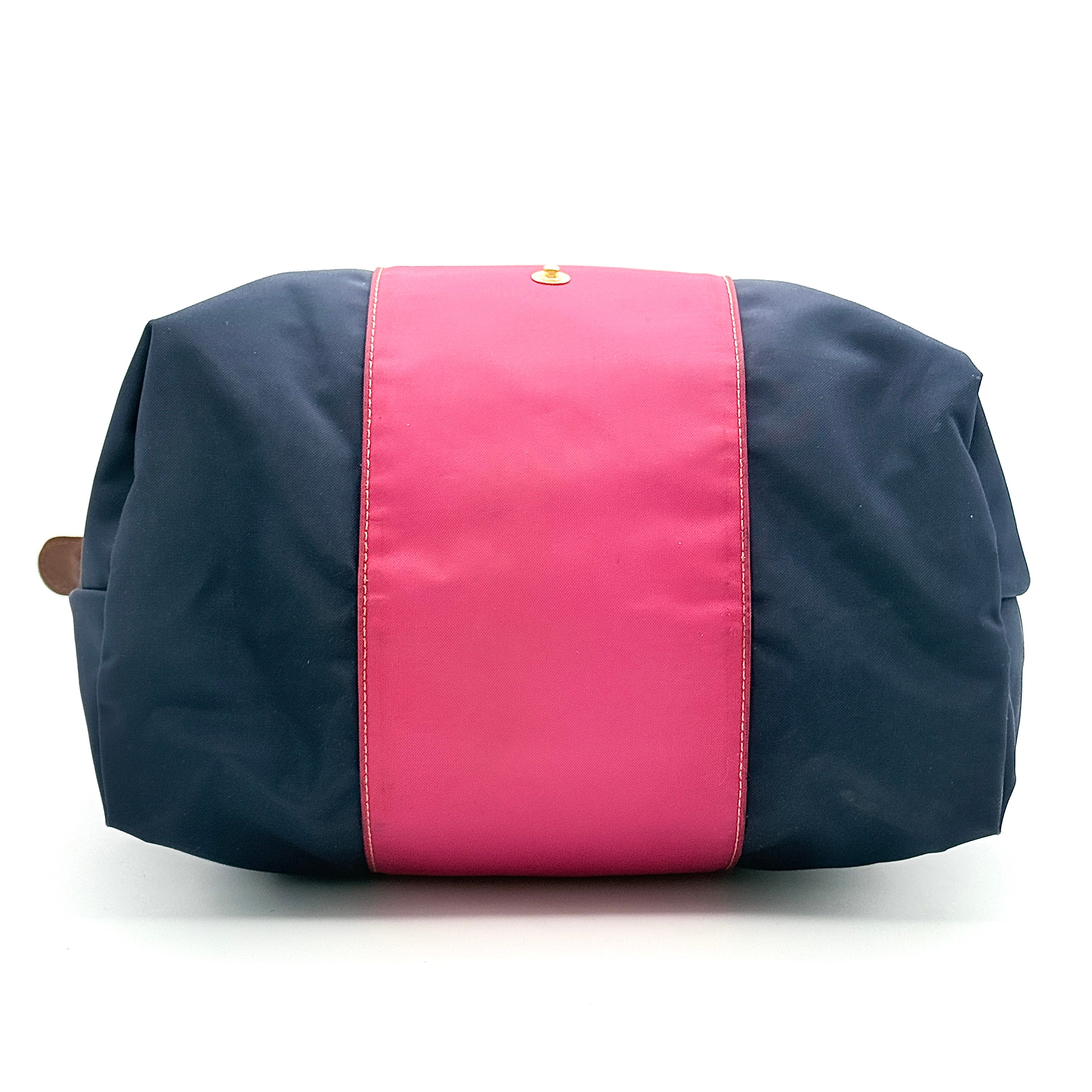 Longchamp Le Pliage Nylon Tote Bag Blue/Pink