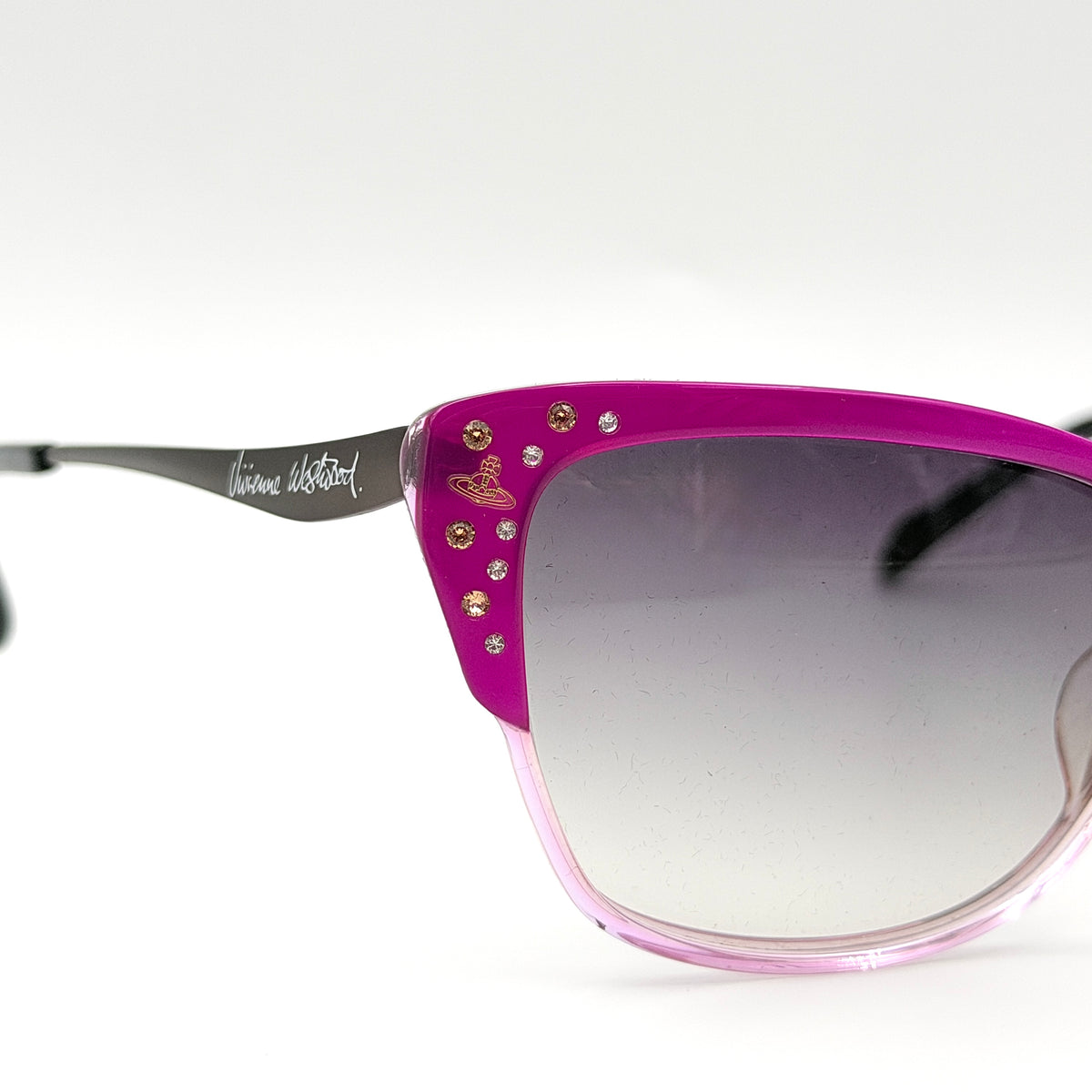 Vivienne Westwood Orb VW7750-PP Cateye Sunglasses Purple/Brown