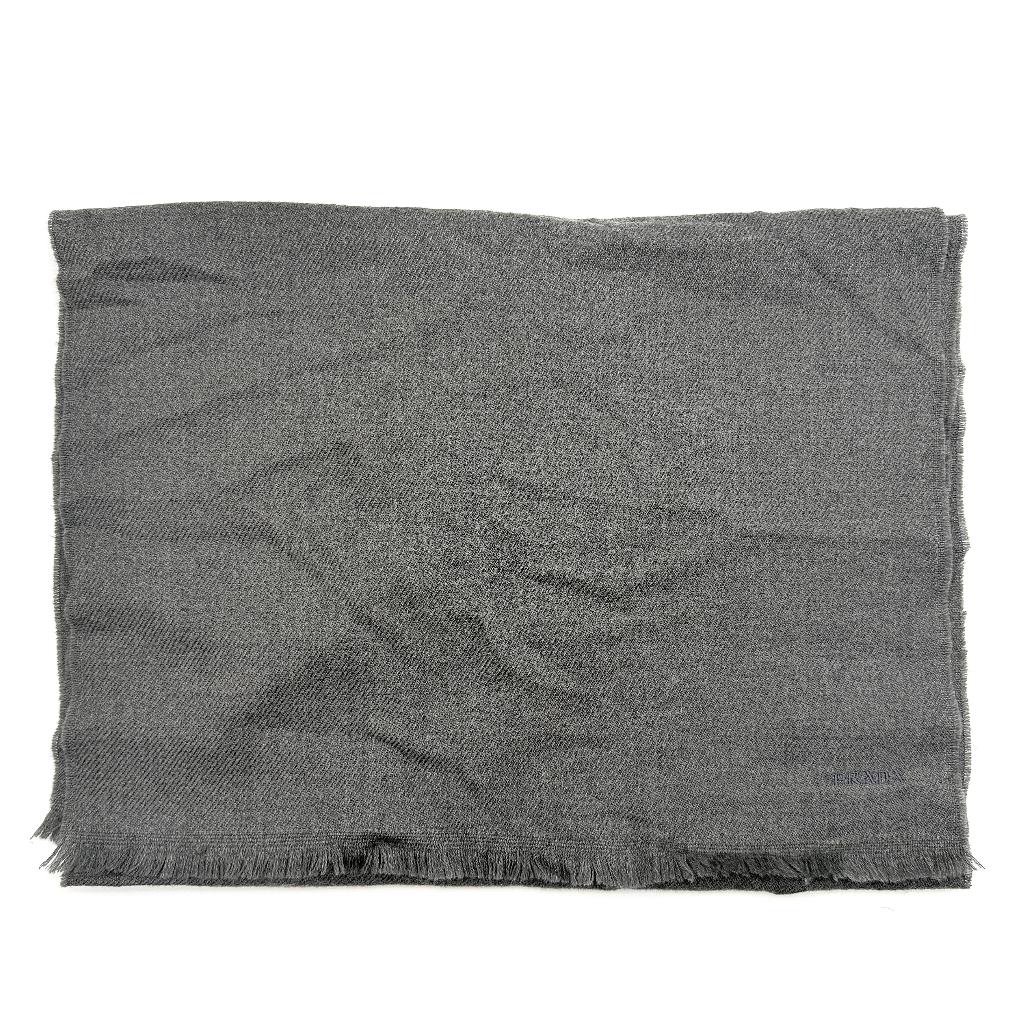 Prada Wool Scarf Grey