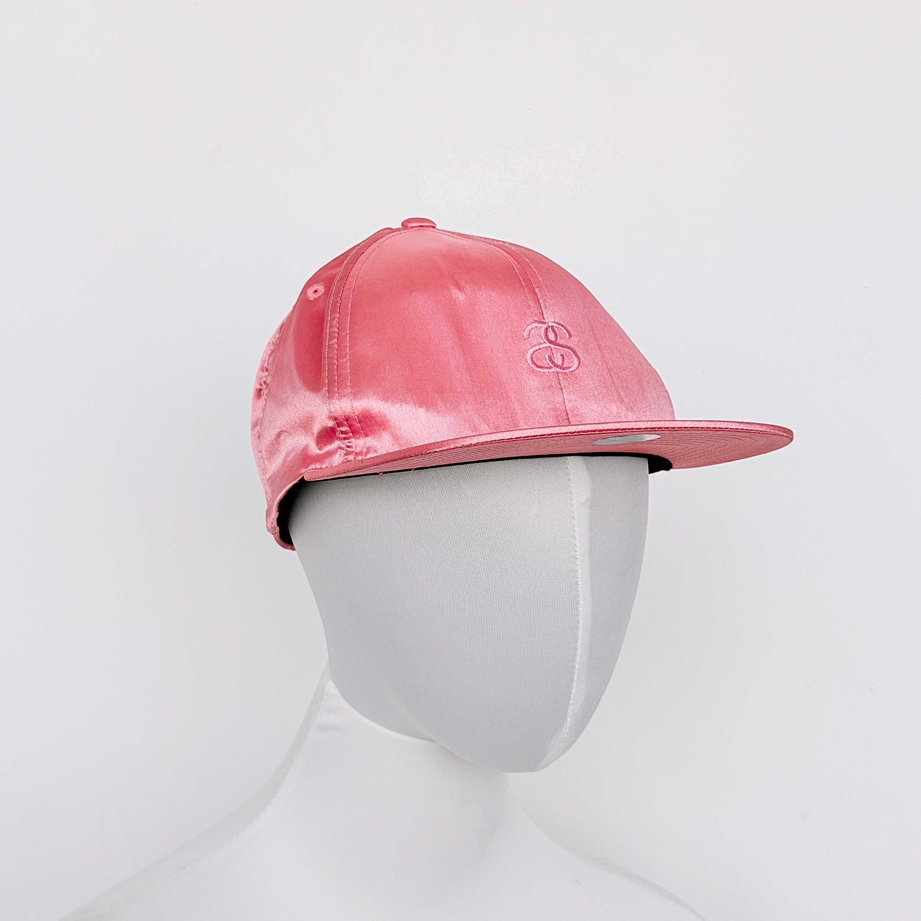 Stussy Polyester Embroidered Satin Cap Pink