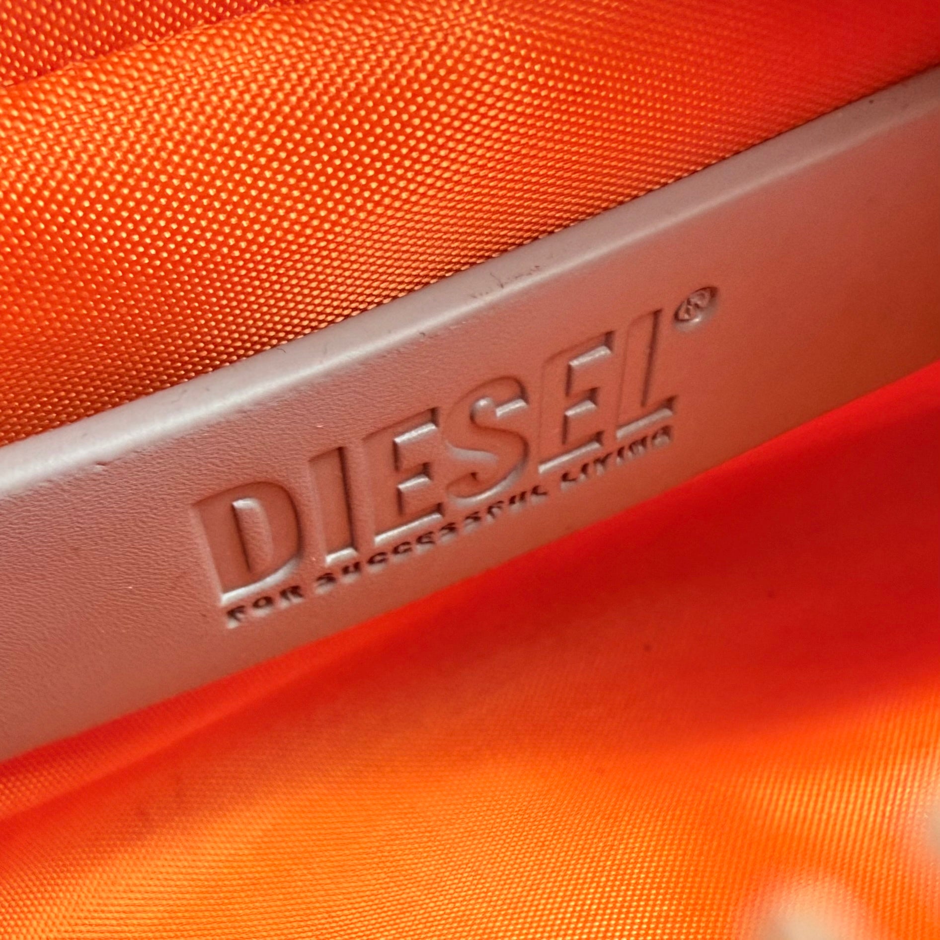 Diesel 2Way Graphic Moon Handbag Grey/Orange