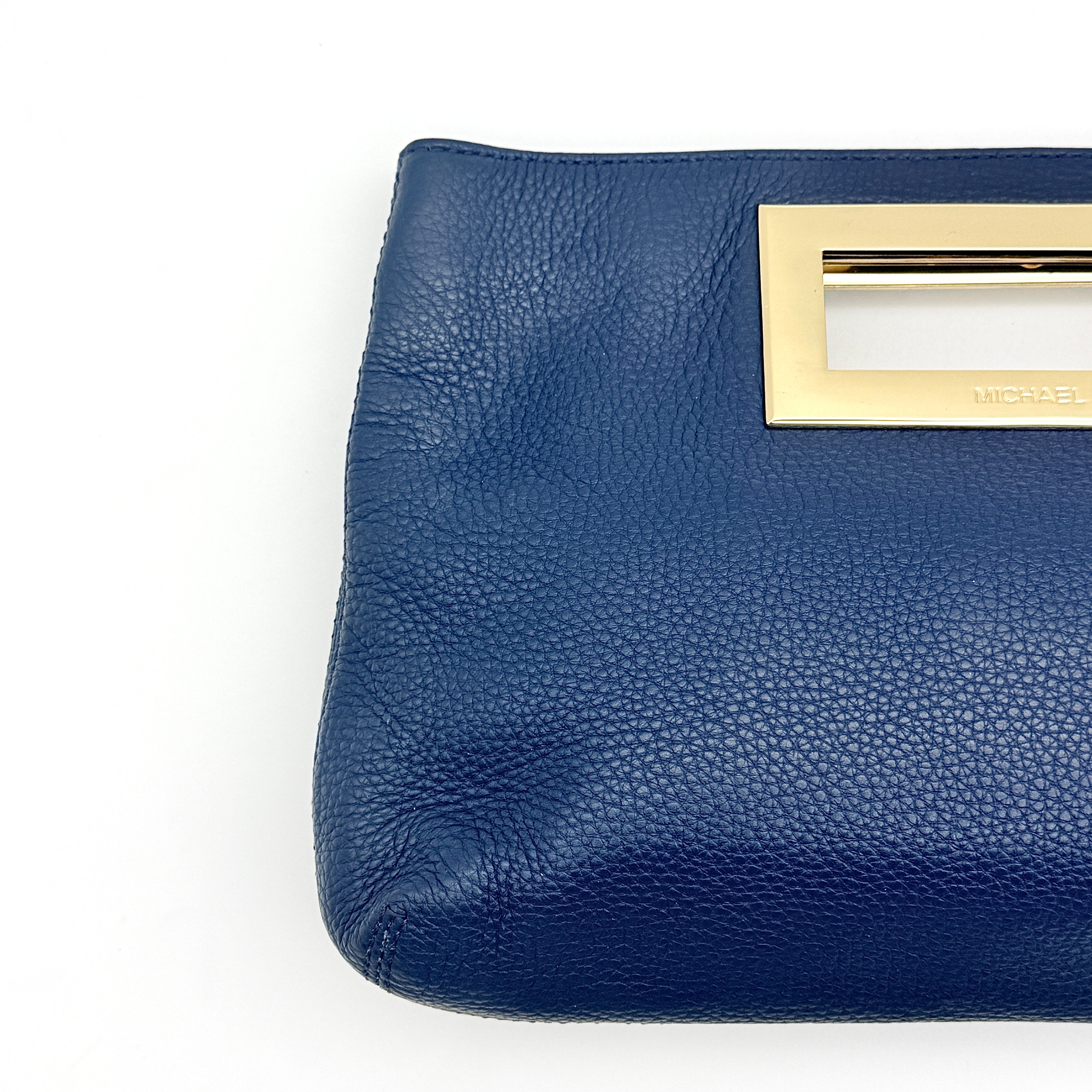 Michael Kors Berkley Clutch Bag Navy Blue