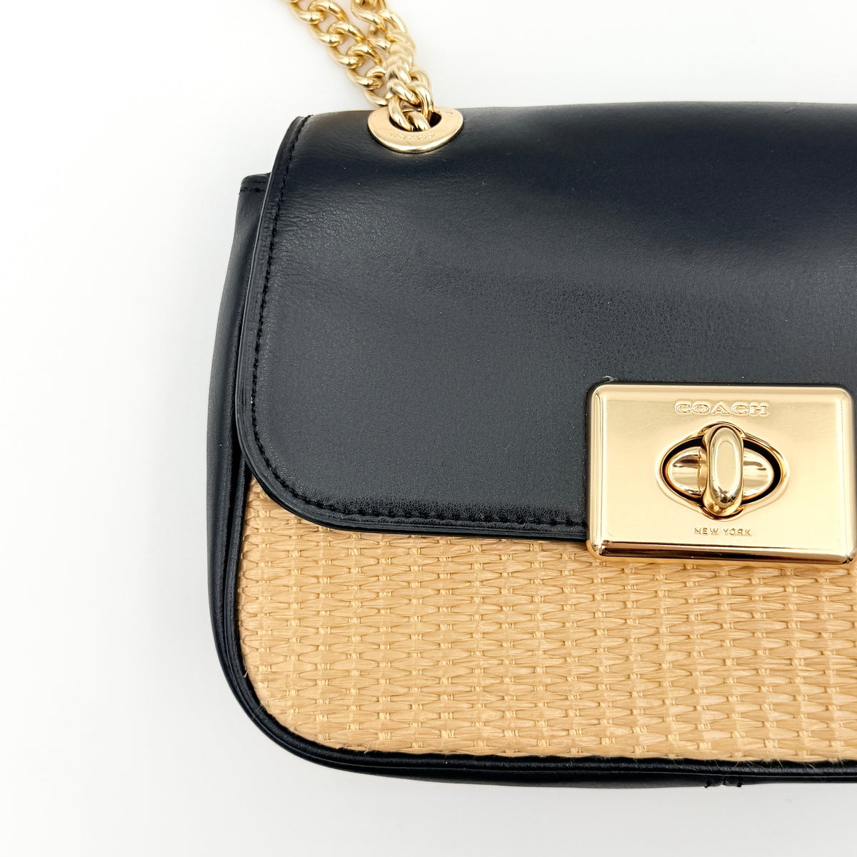 Coach 2Way Mini Cassidy Shoulder Bag Black/Gold