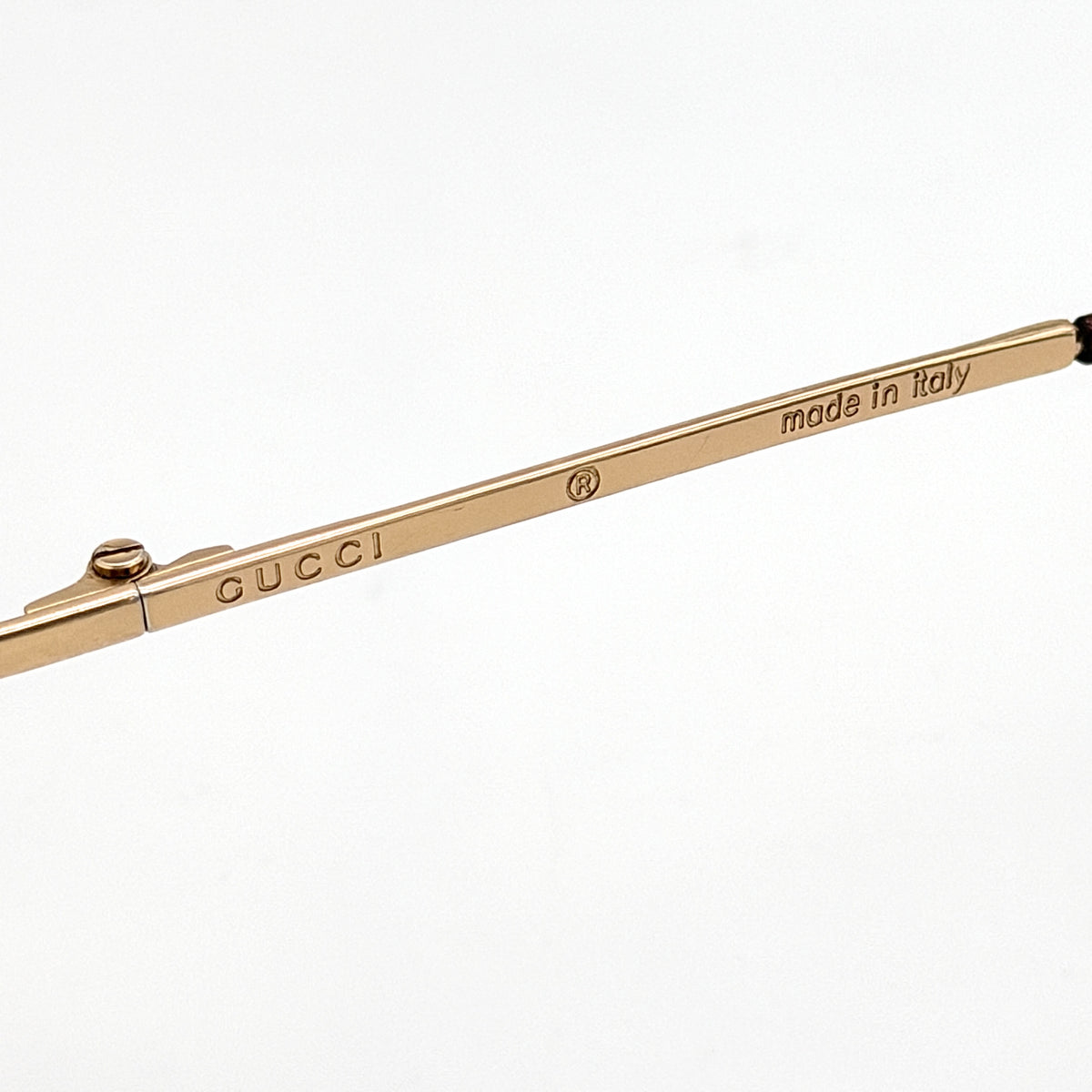 Gucci GG2653/S Gradient Rimless Sunglasses Gold