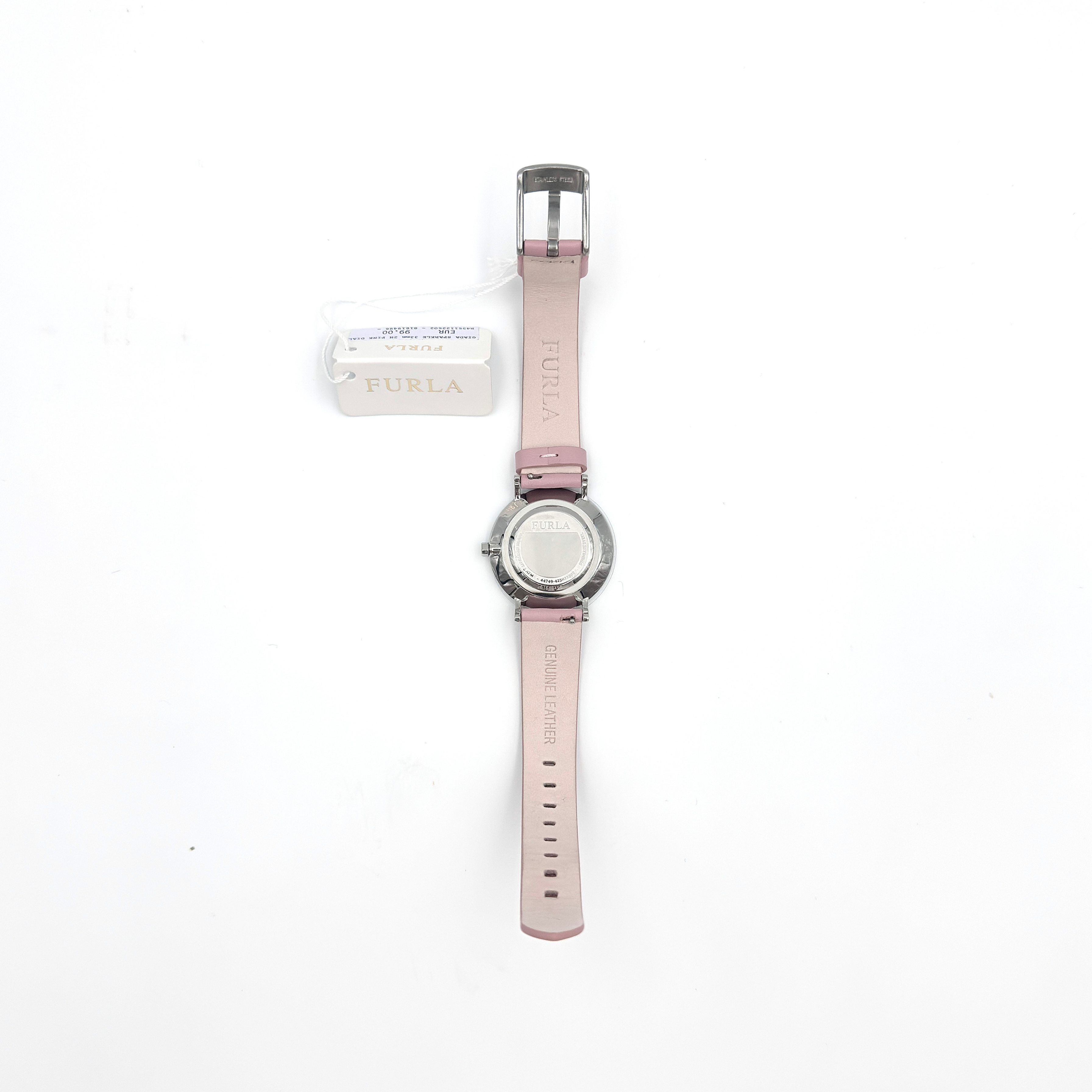 Furla Giada Sparkle Glitter Watch Pink