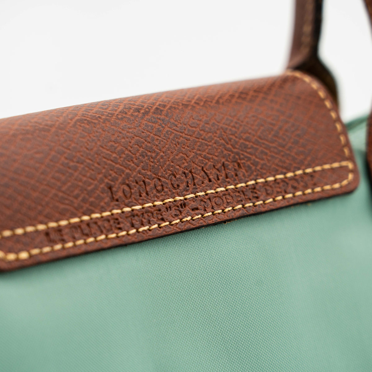 Longchamp Le Pliage Original Handbag Light Green/Brown
