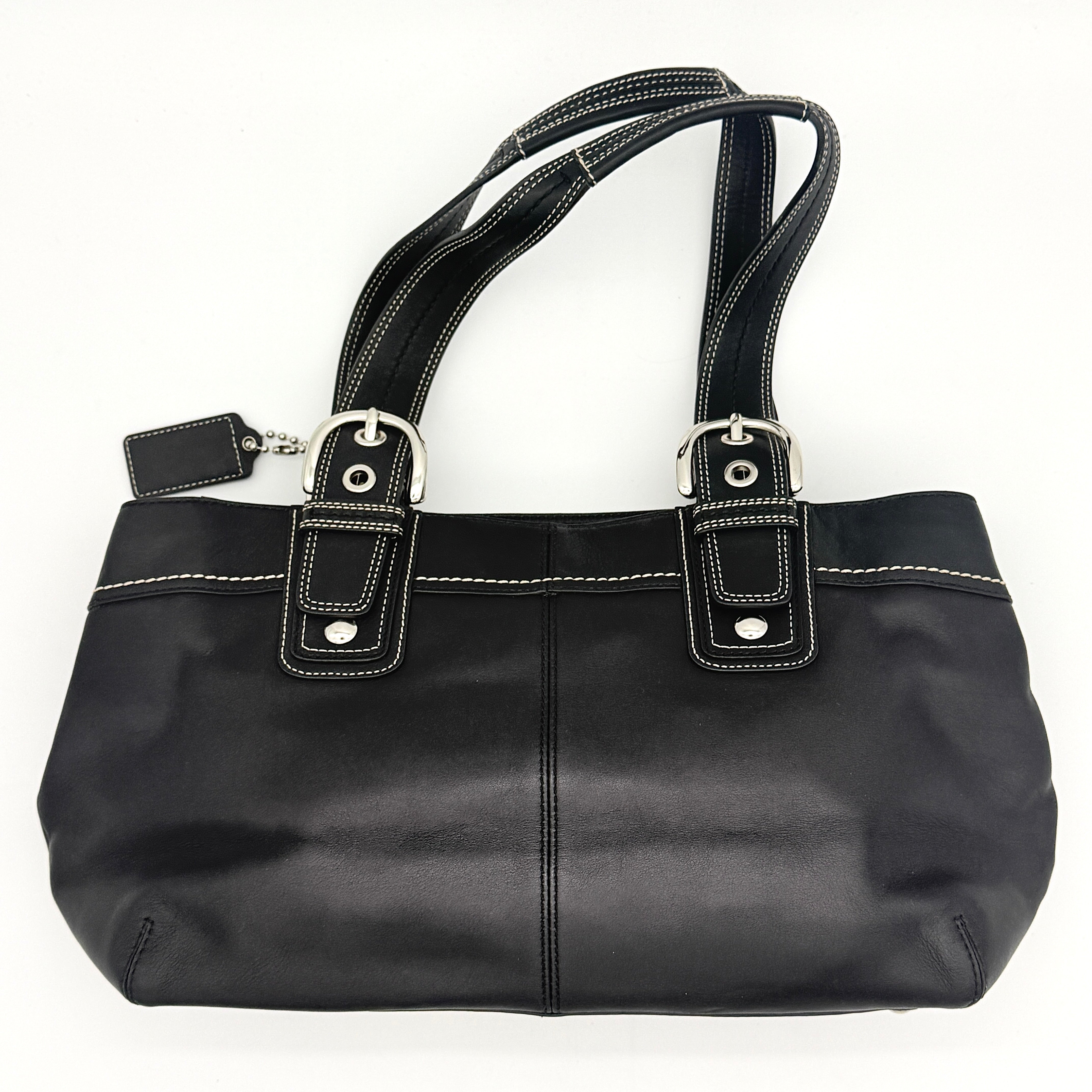 Coach Soho Hampton Pleated Shoulder Bag Black