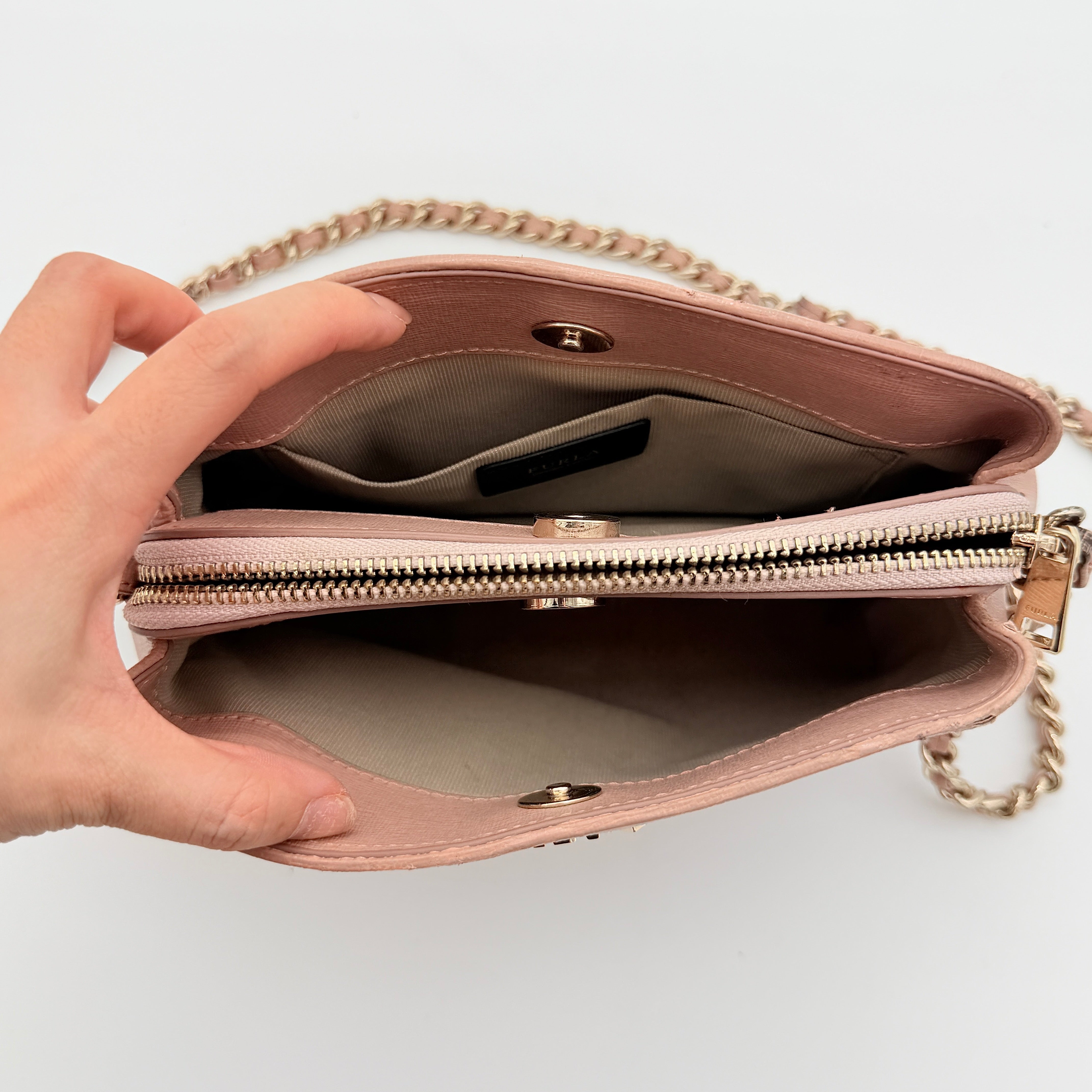 Furla Tessa Crossbody Bag Pink