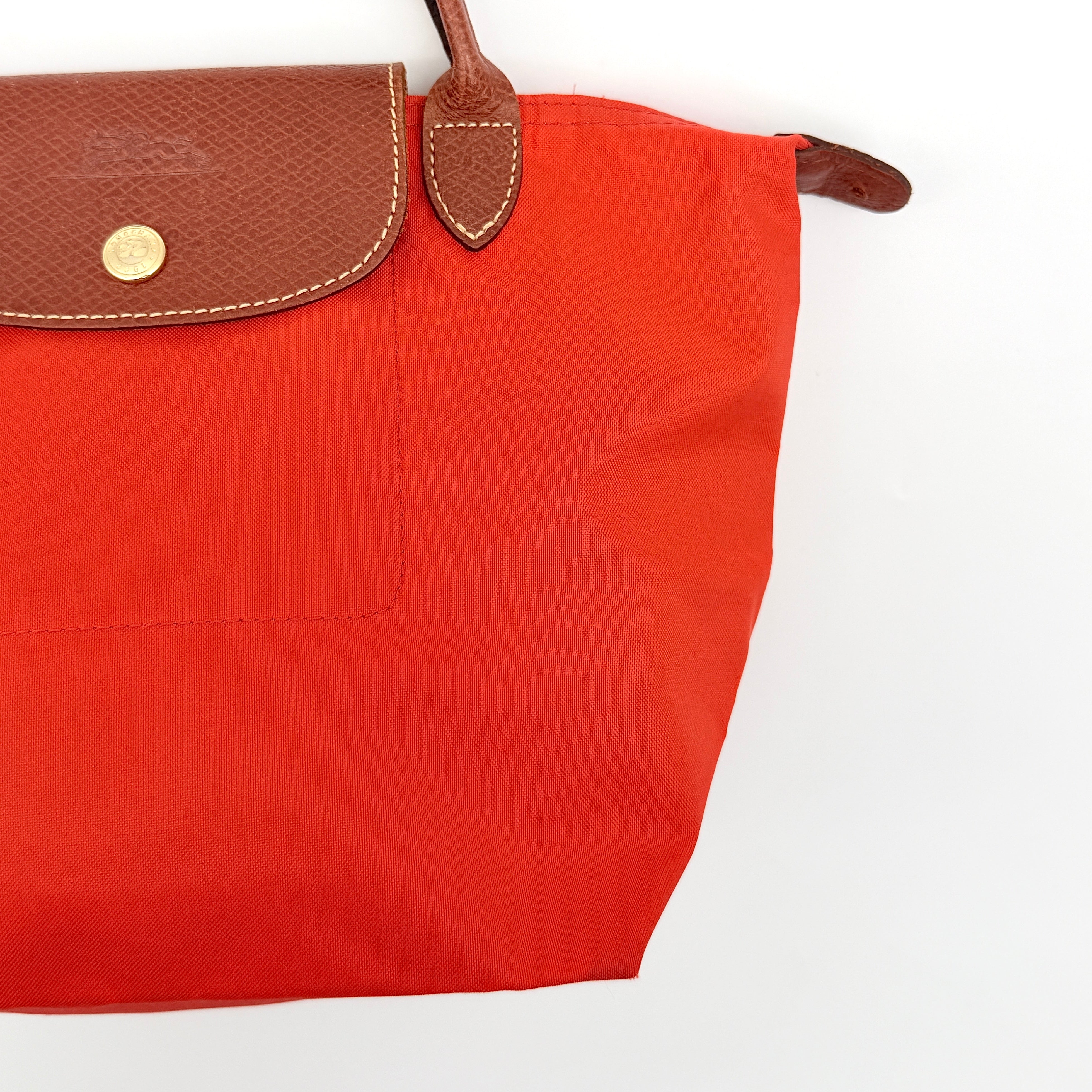 Longchamp Le Pliage Original Tote Bag Red/Brown