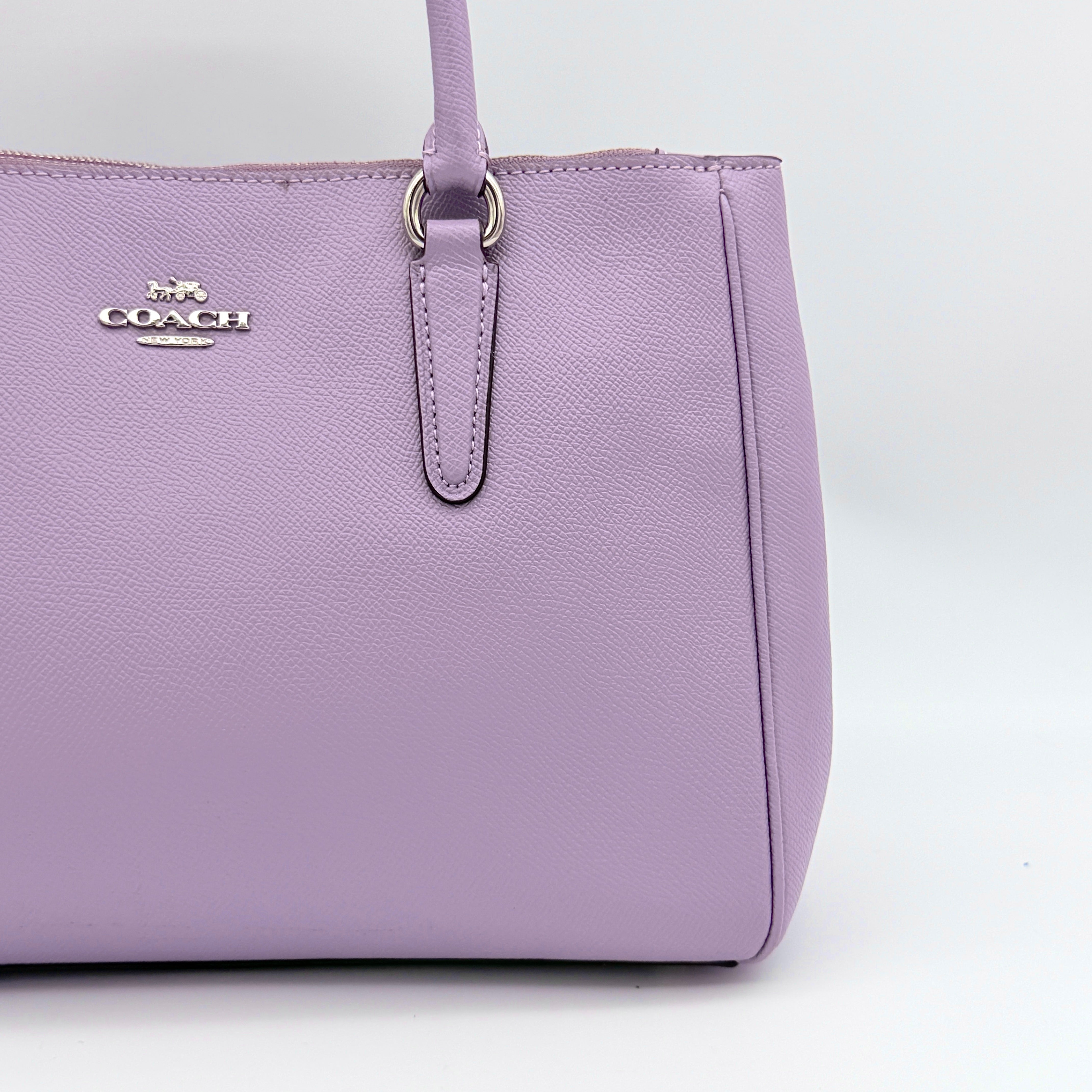 Coach 2Way Surrey Carryall Handbag Lilac Purple