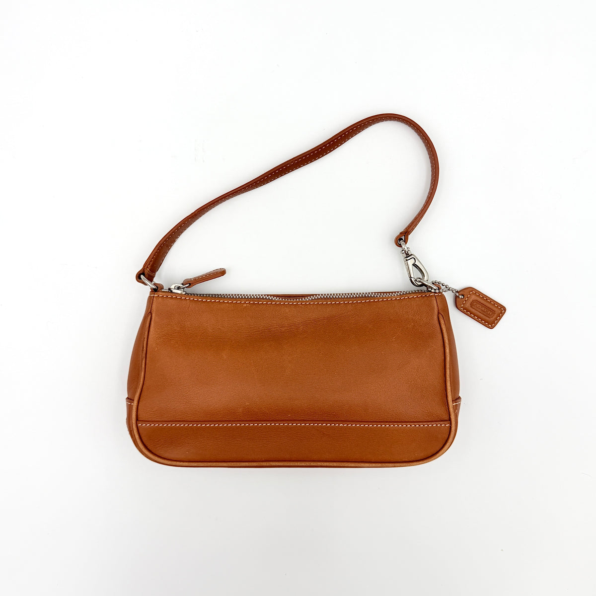 Coach Y2K Demi Leather Shoulder Bag Brown