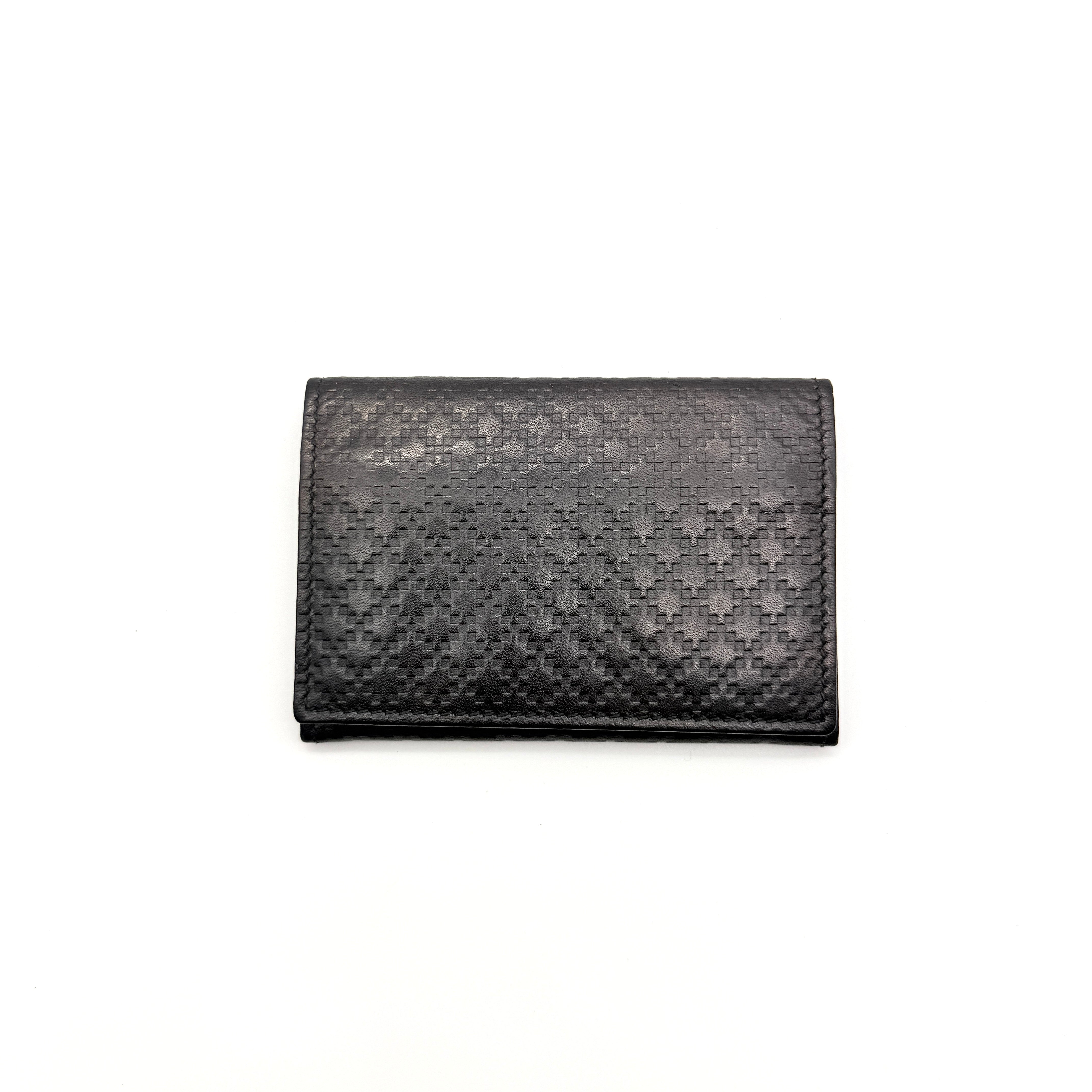 Gucci Diamante Leather Card Case Black