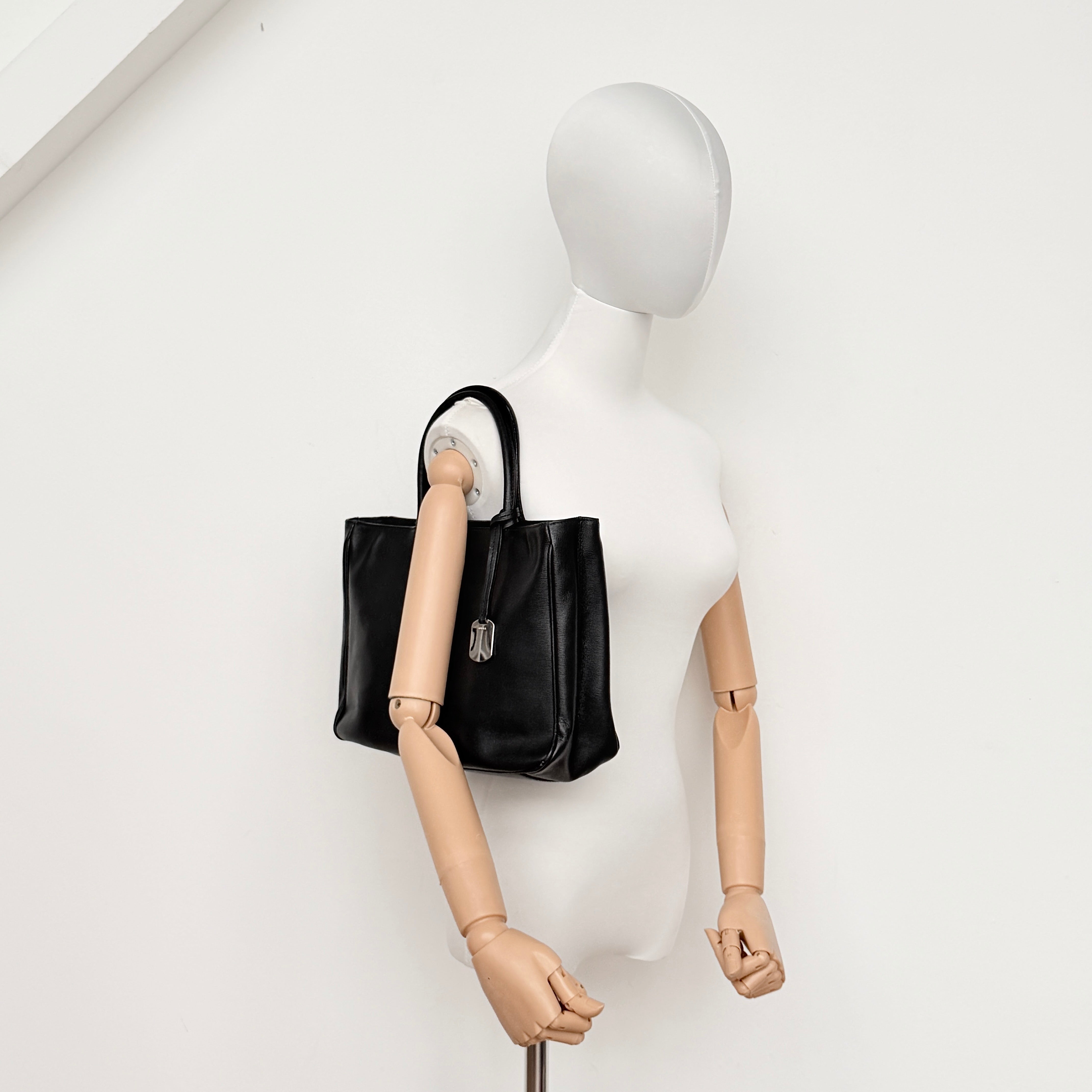 Furla Leather Tote Bag Black