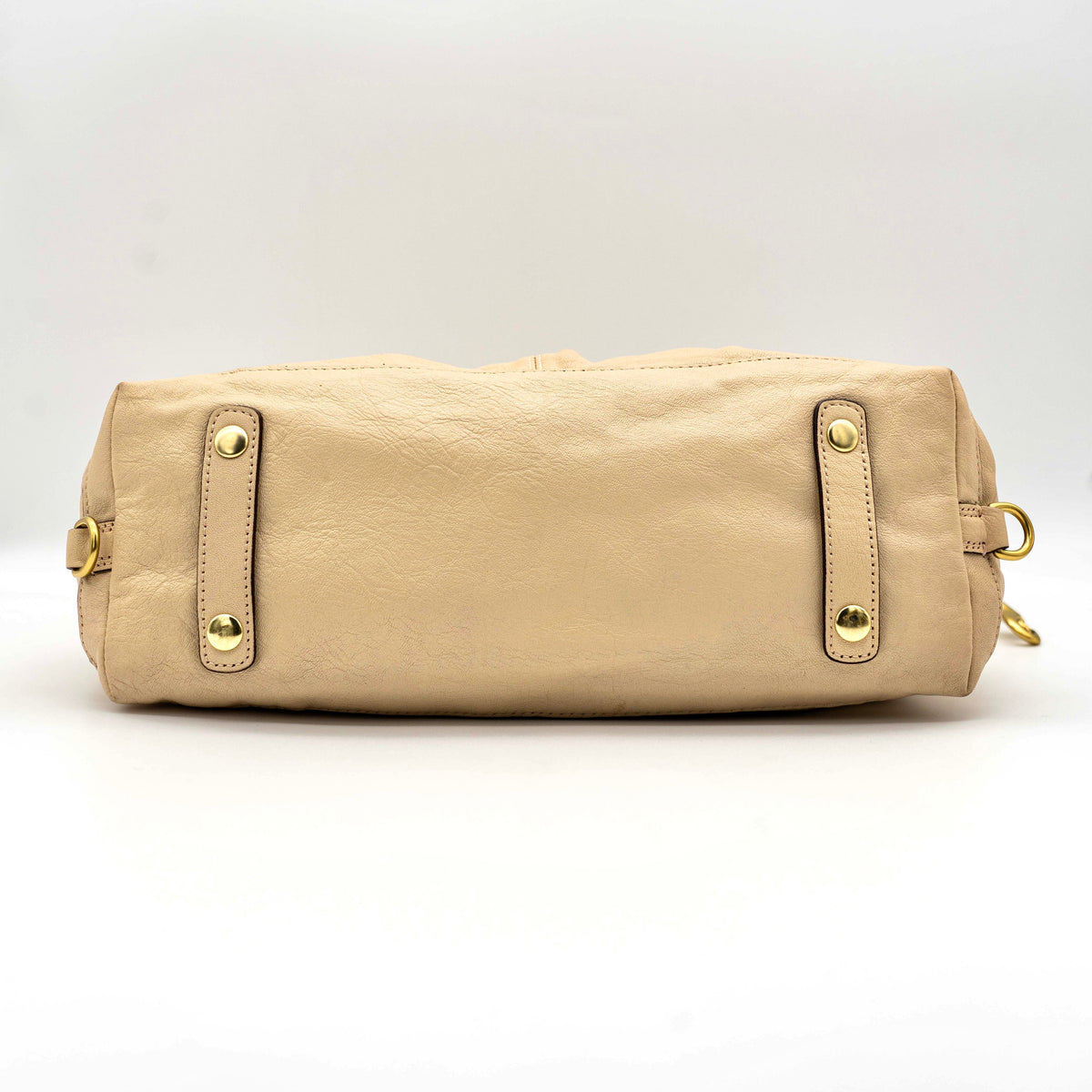 Coach 2Way Ashley Leather Satchel Handbag Beige