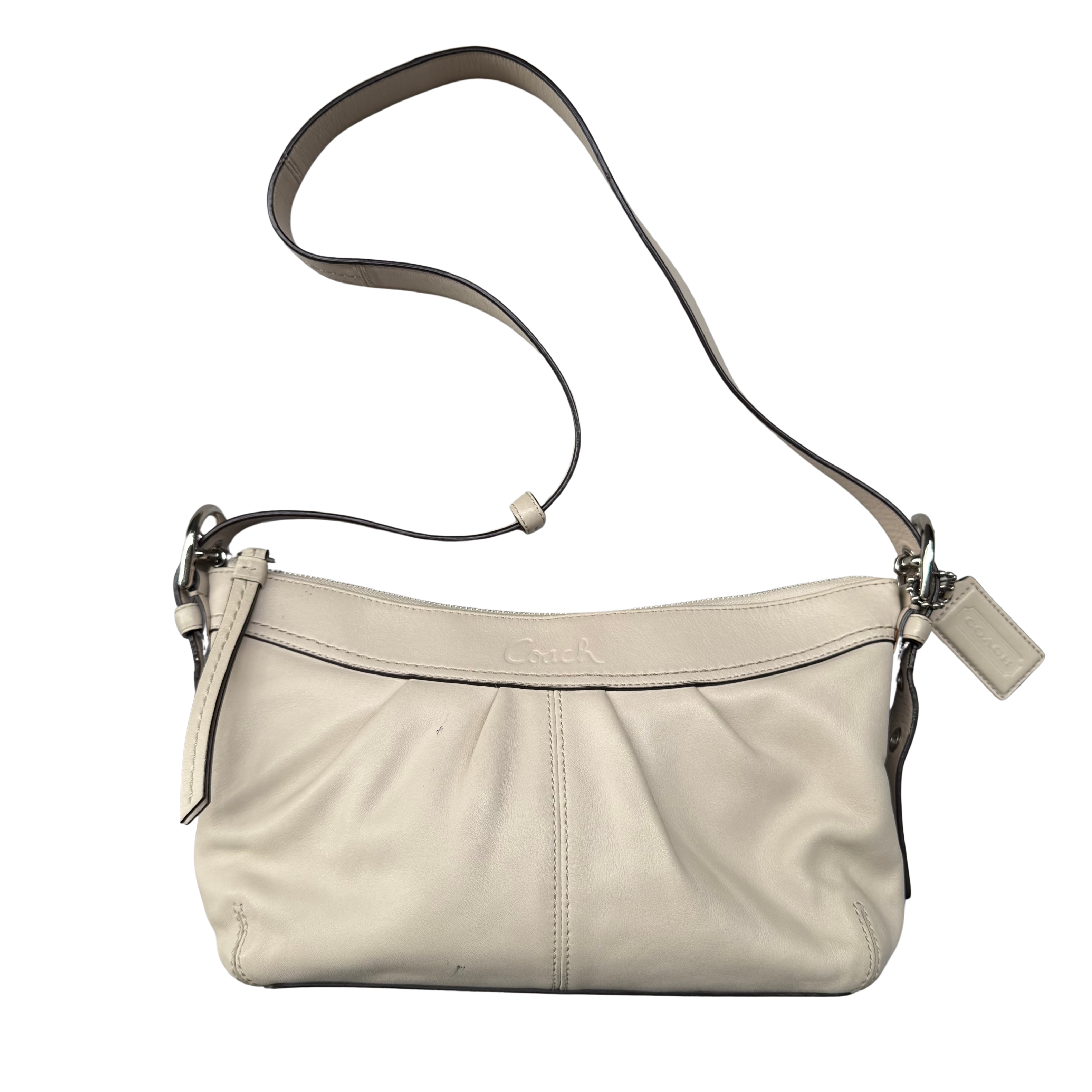 Coach 2Way Ashley Swingpack Crossbody Bag White