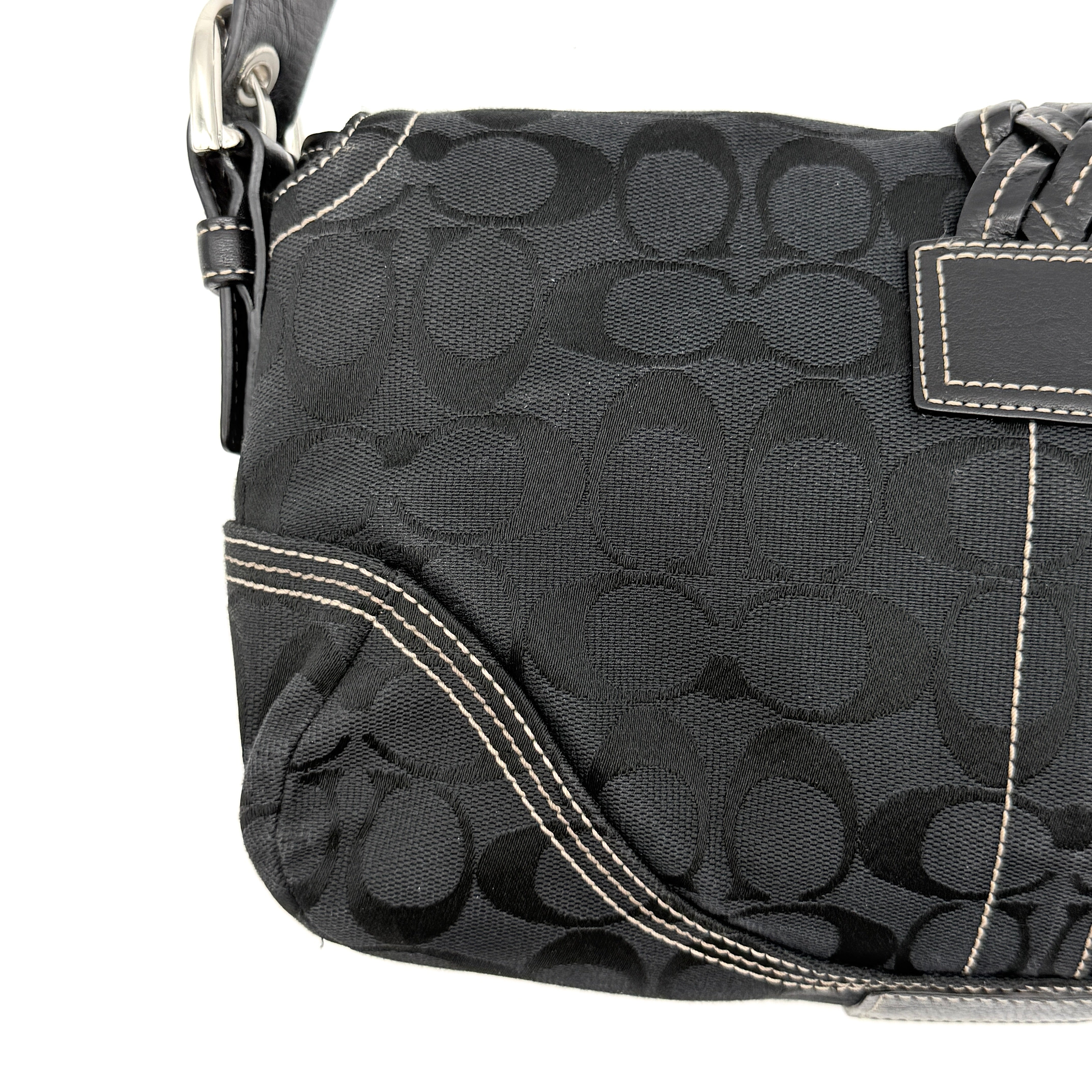 Coach Y2K Signature Soho Buckle Shoulder Bag Black