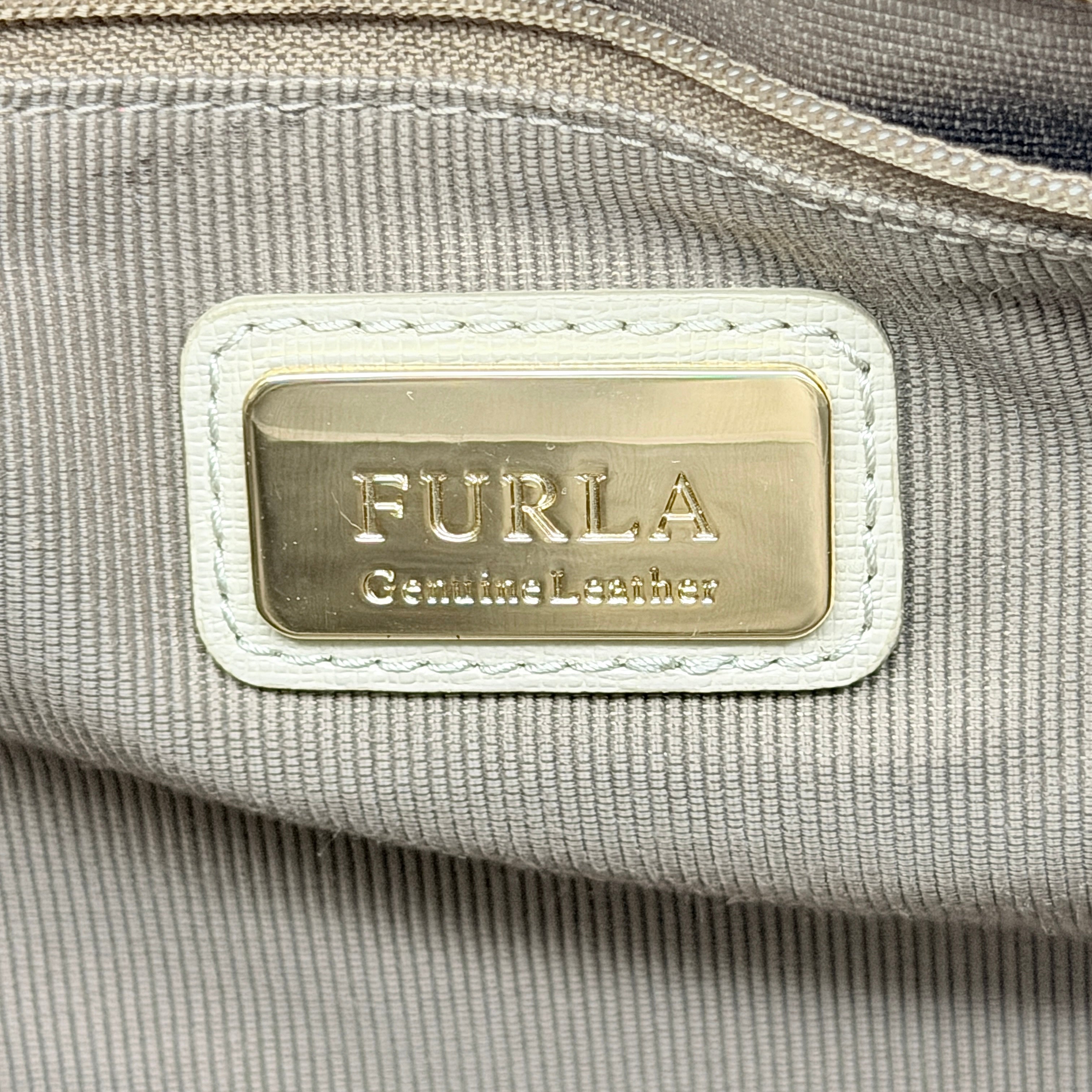 Furla Linda Satchel Handbag Beige