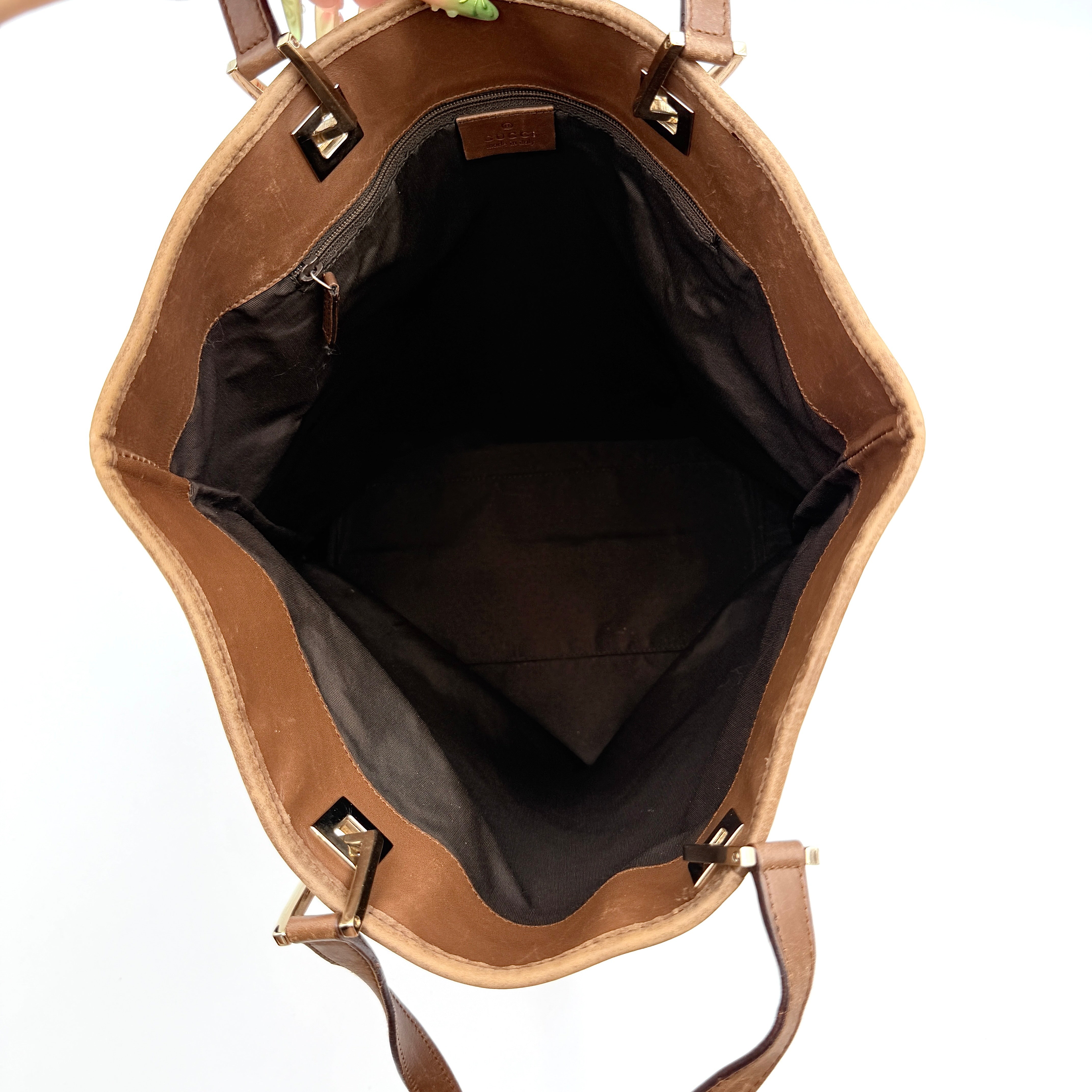Gucci GG Monogram Tote Bag Beige
