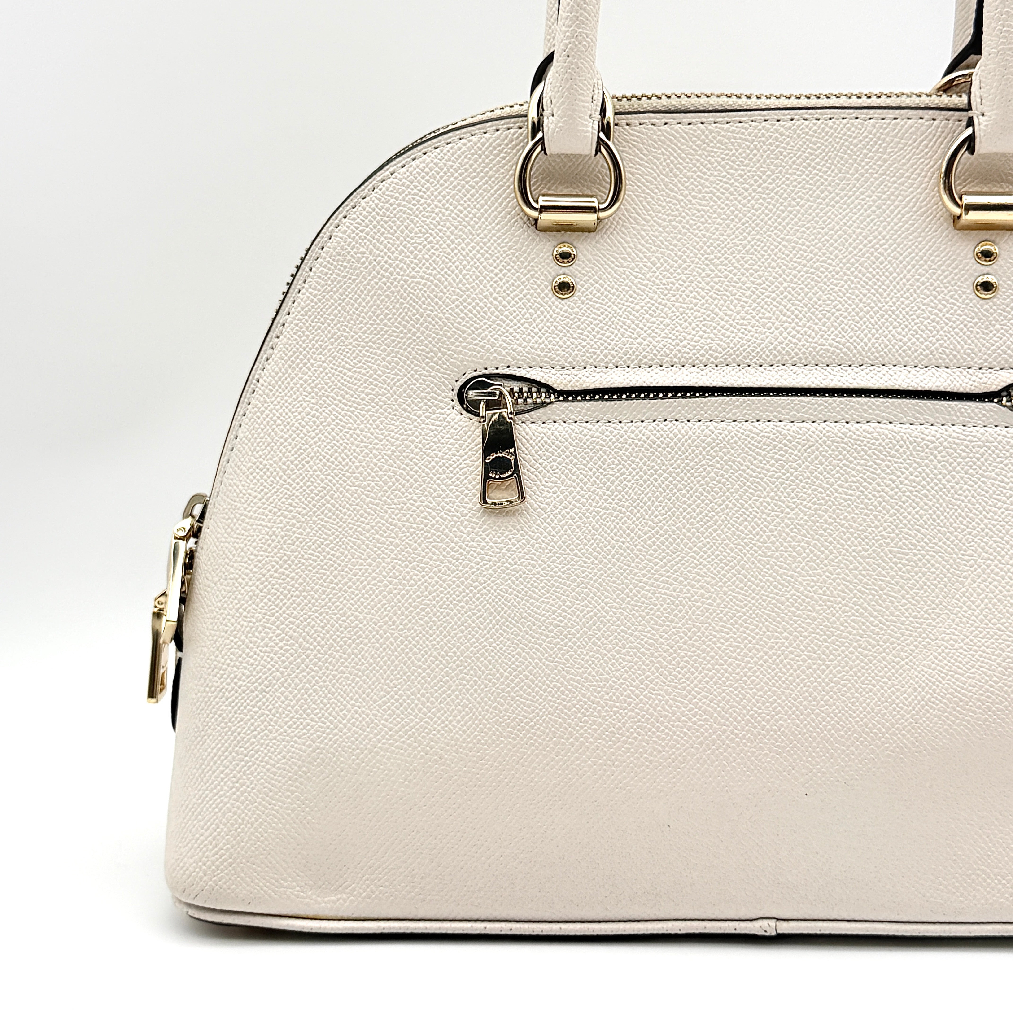 Coach Katy Satchel Handbag Ivory