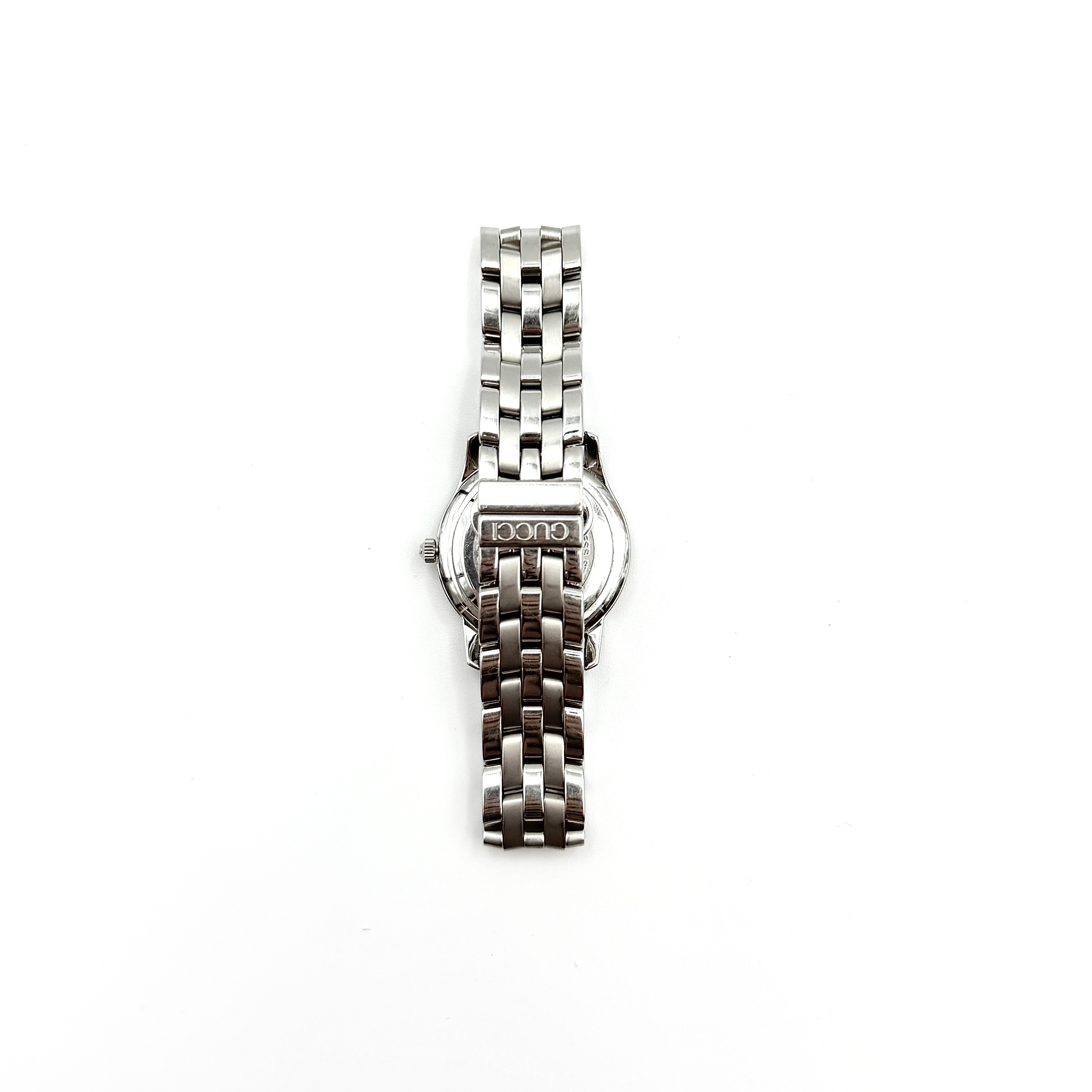Gucci 5500L Black Dial Stainless Steel Watch