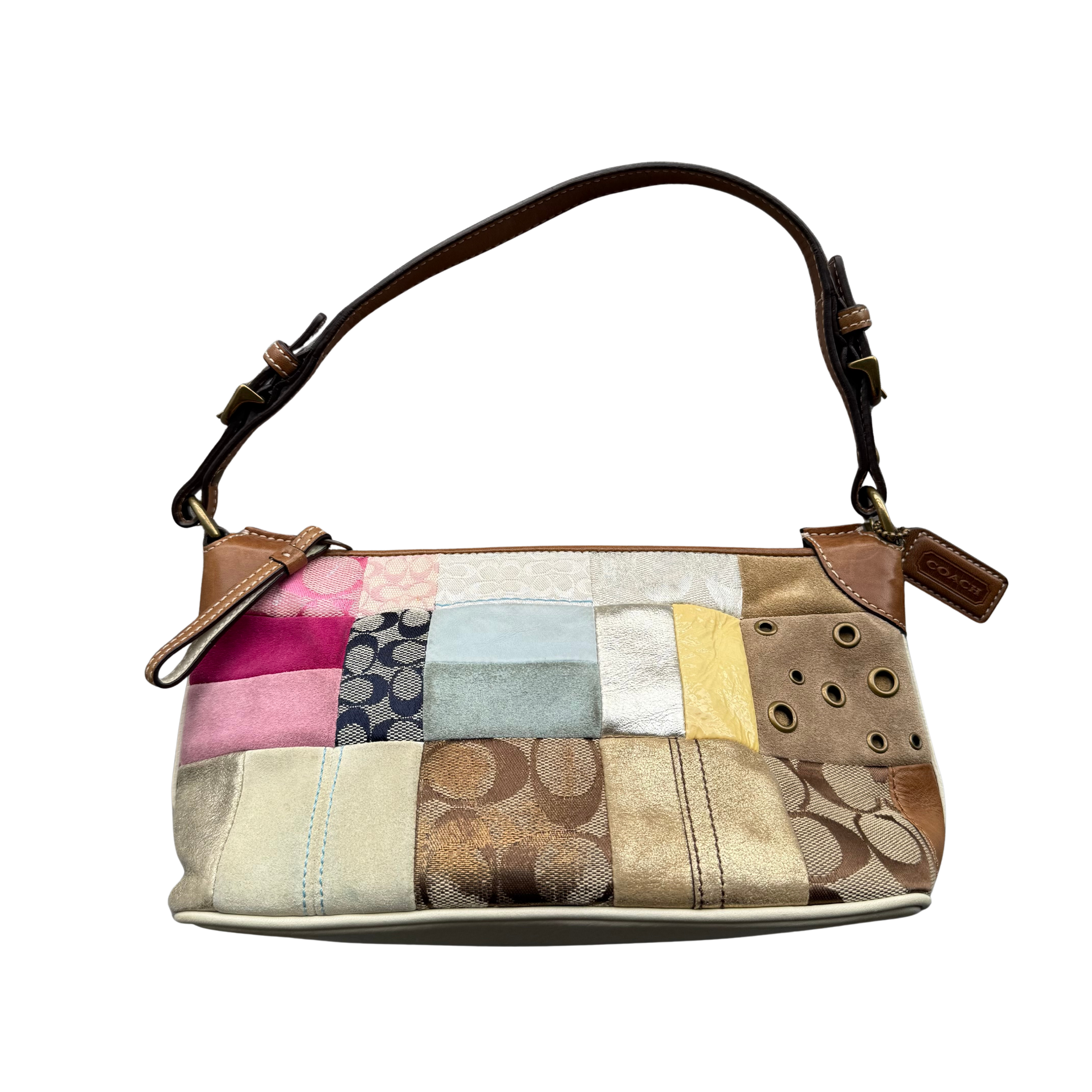 Coach Y2K Patchwork Demi Hobo ShoulderBag Multicolor