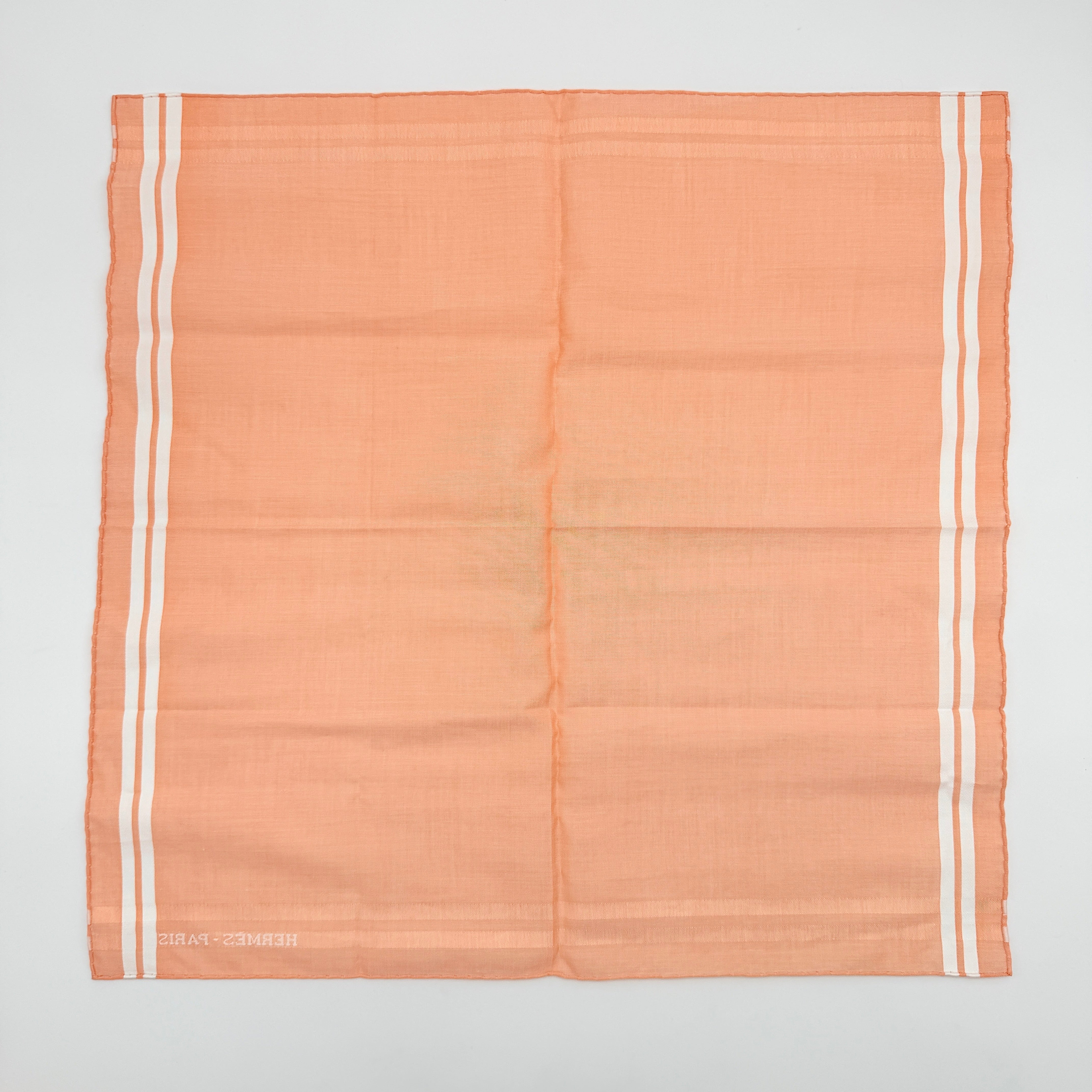 Hermès Paris Cotton Bandana Handkerchief Orange