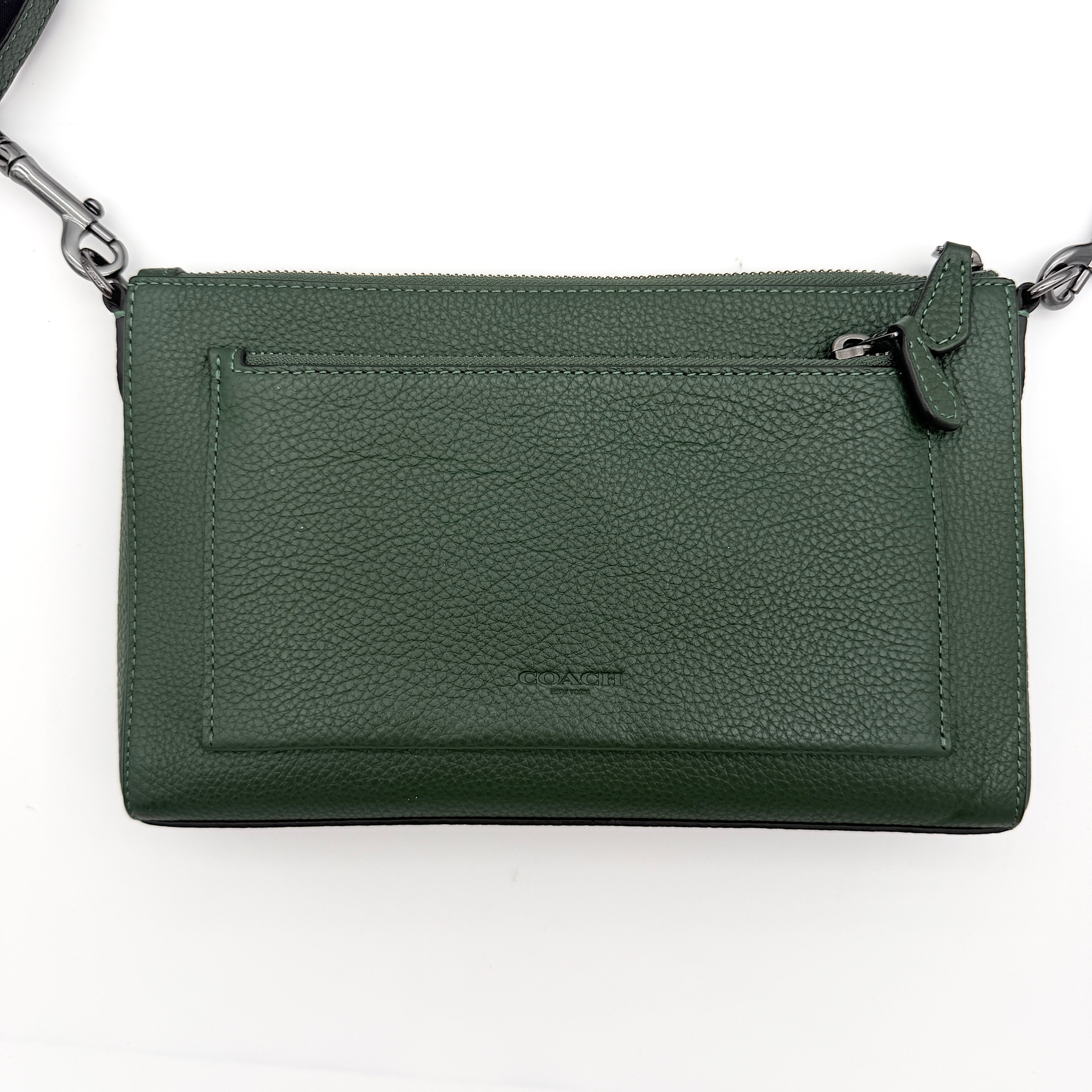 Coach Holden Leather Crossbody Bag Dark Green