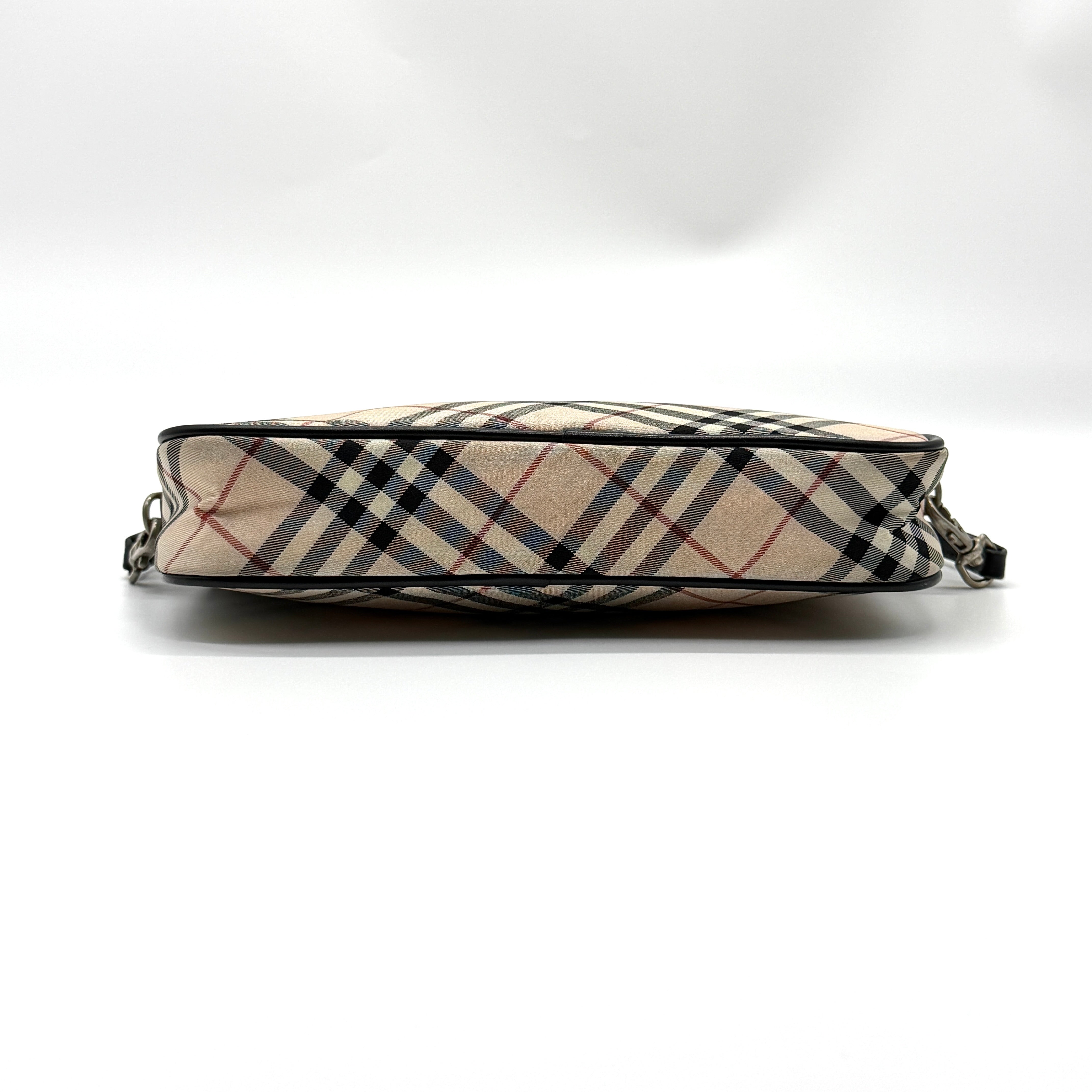 Burberry Nova Checkered Shoulder Bag Beige/Black