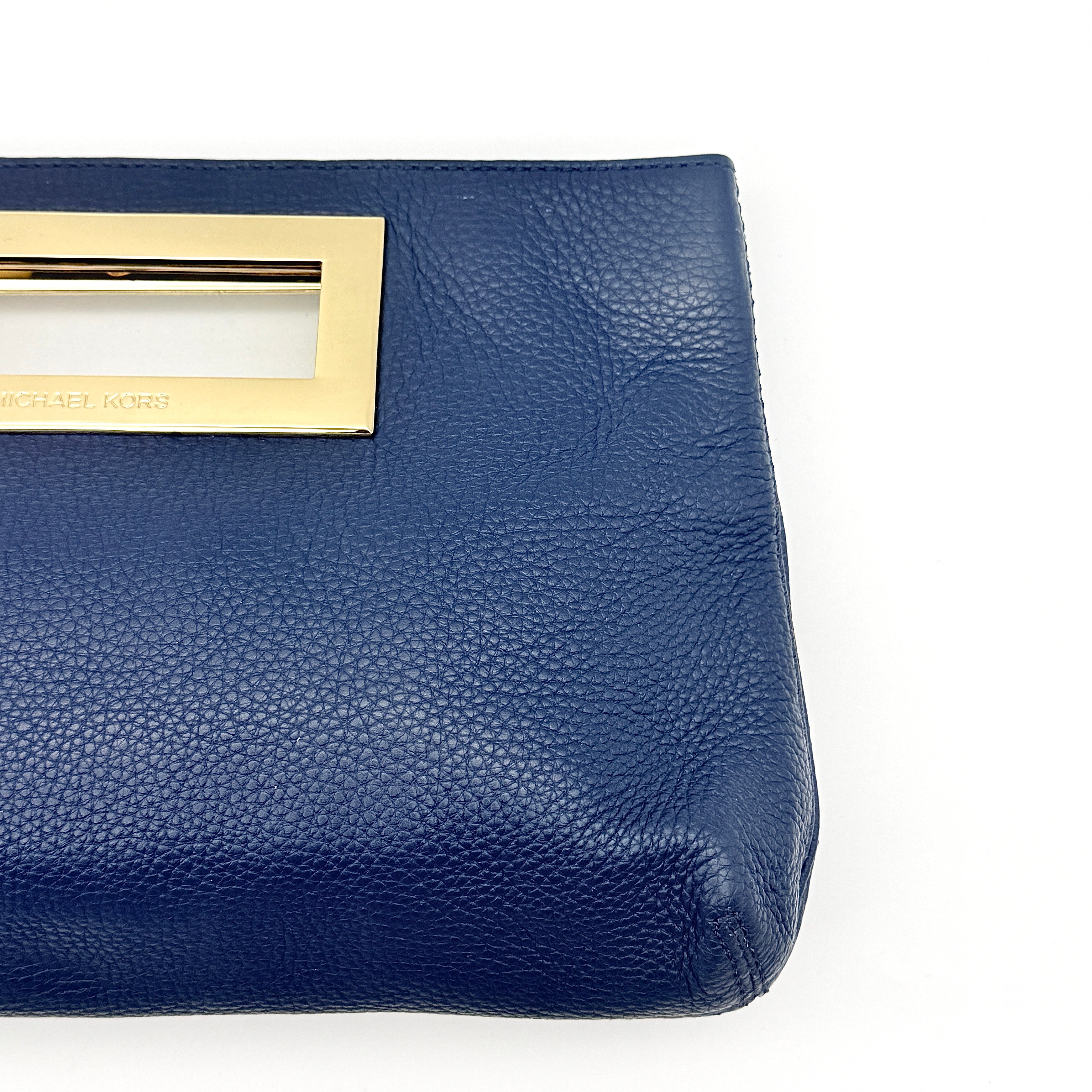 Michael Kors Berkley Clutch Bag Navy Blue