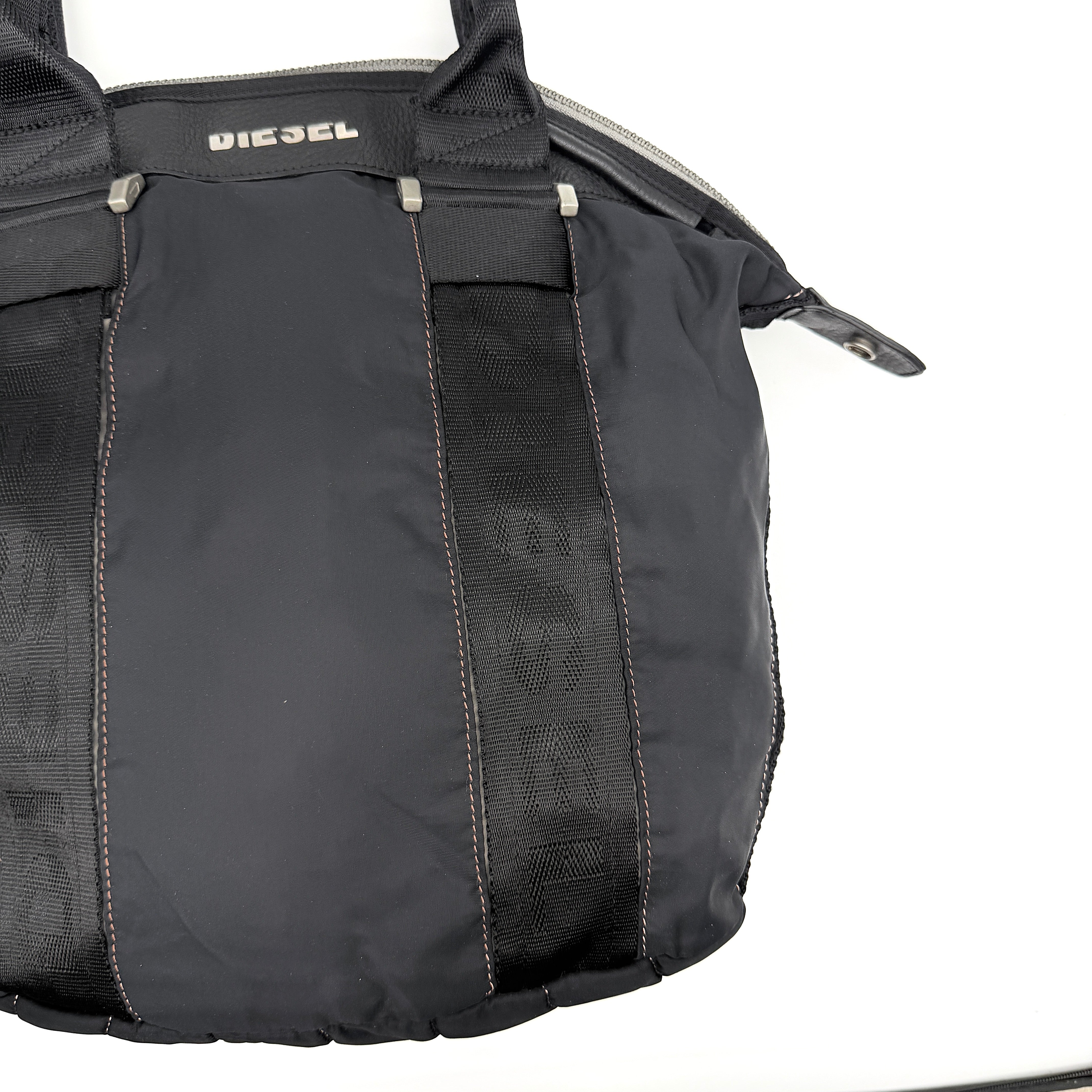 Diesel Y2K Nylon Shoulder Bag Black