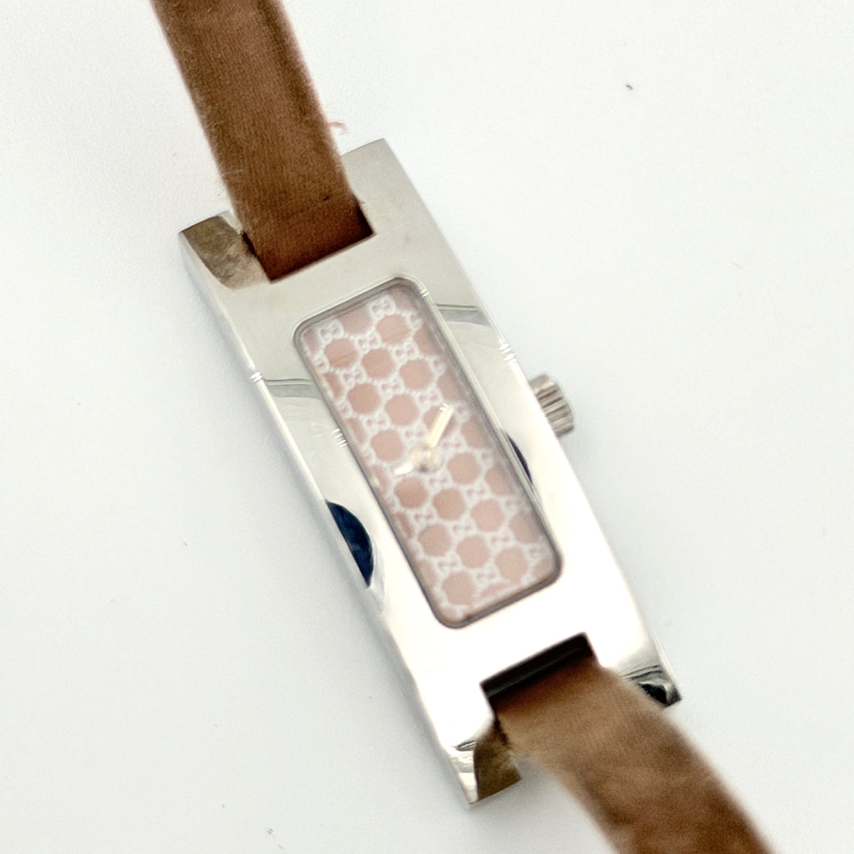 Gucci 3900L GG Monogram Pink Dial Watch