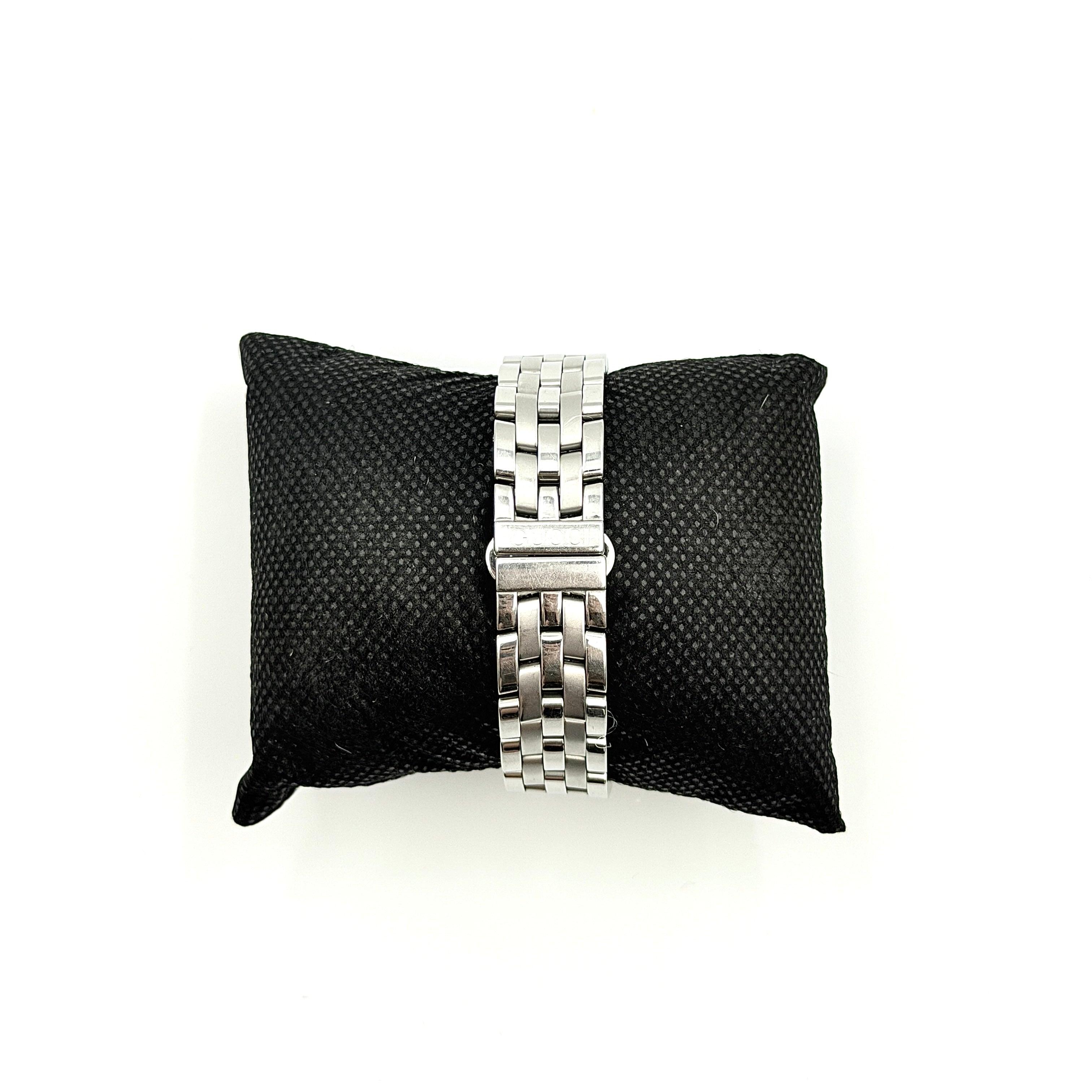 Gucci 5500L Black Dial Stainless Steel Watch
