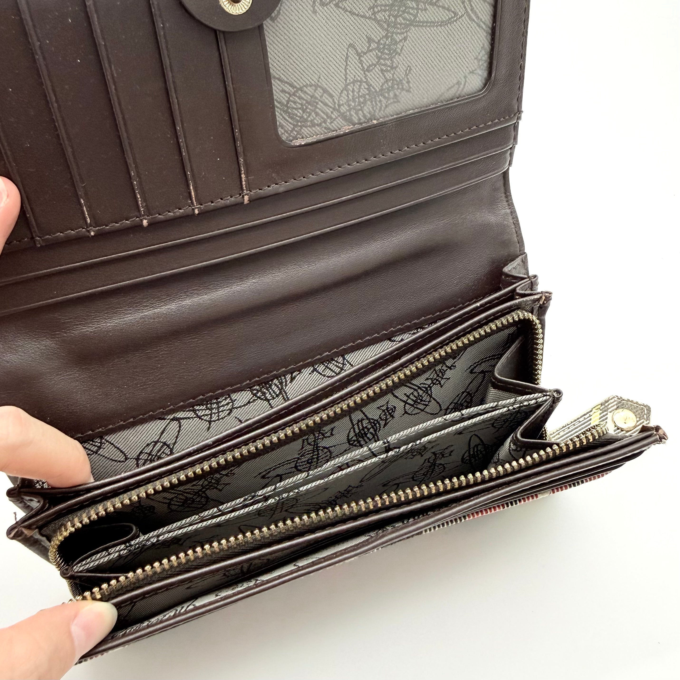 Vivienne Westwood Signature Orb Tartan Wallet Multicolor