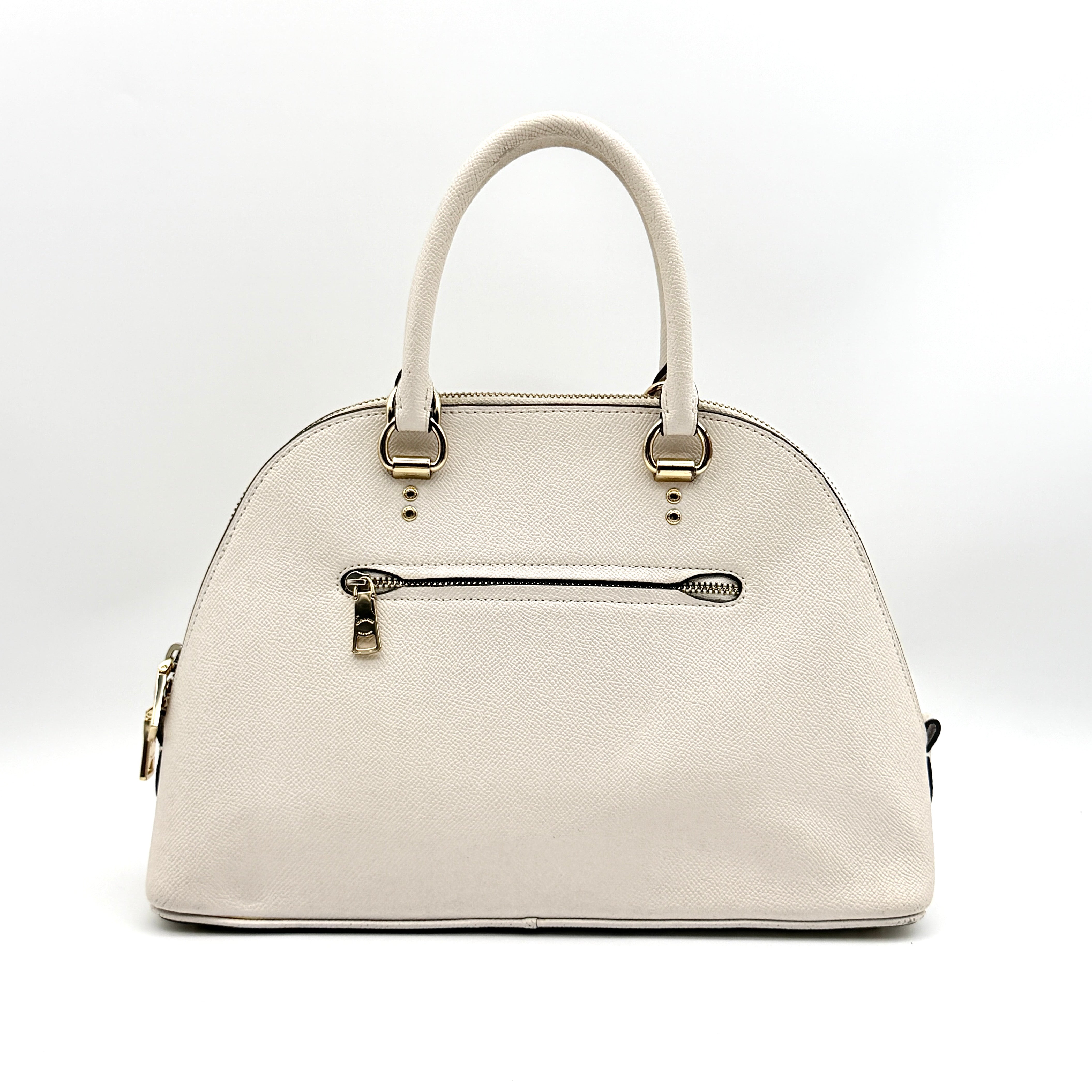 Coach Katy Satchel Handbag Ivory