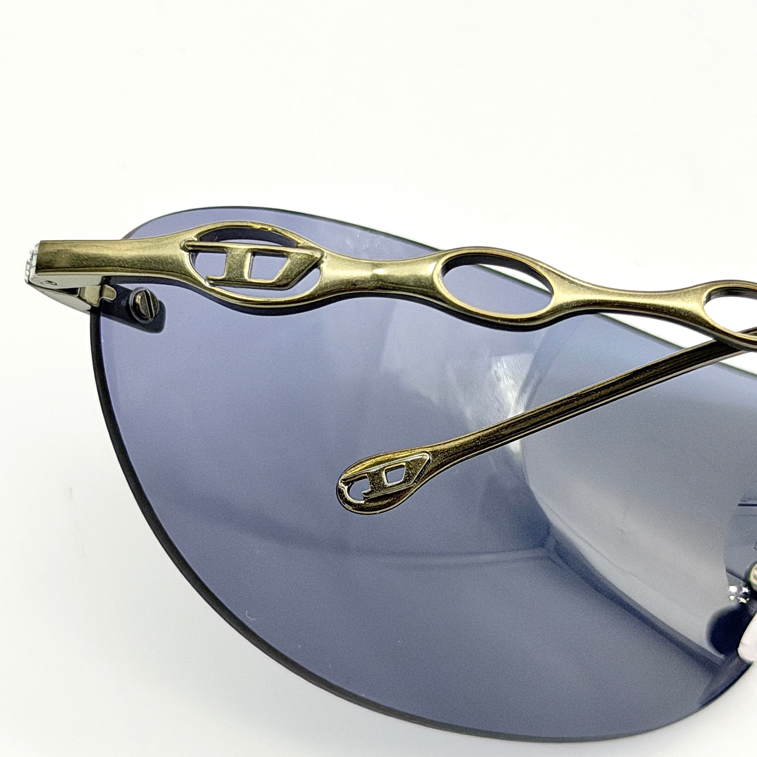 Diesel DL1006 Rimless Sunglasses Green