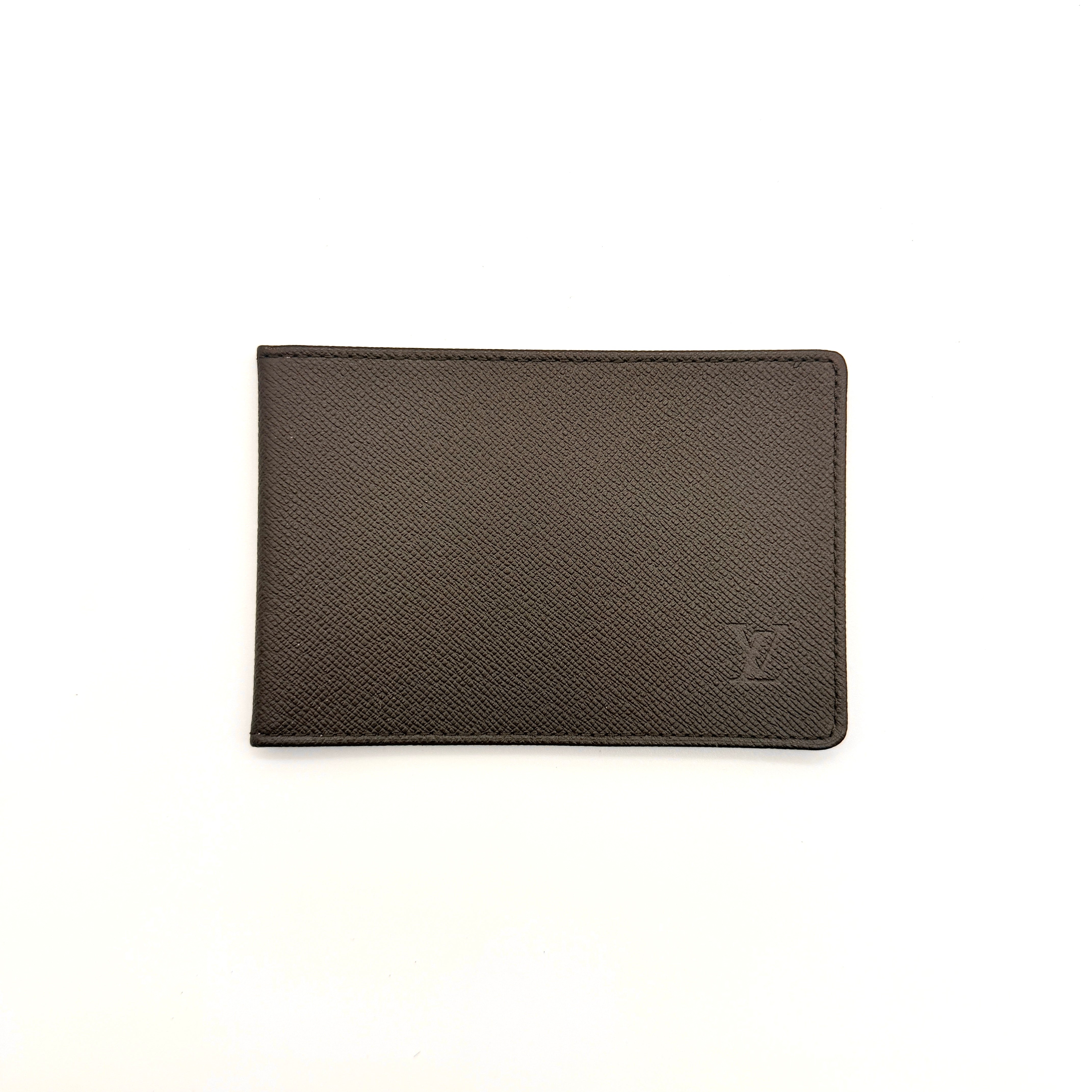 Louis Vuitton Taiga Leather Cardholder Brown