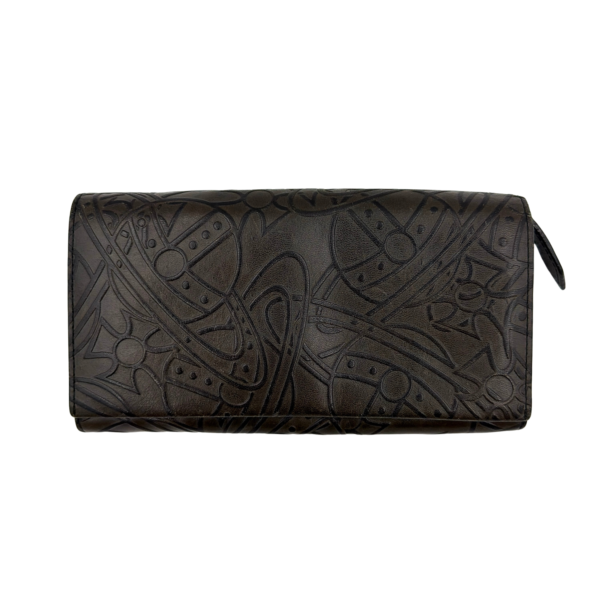 Vivienne Westwood Multi Orb Pattern Long Wallet Black