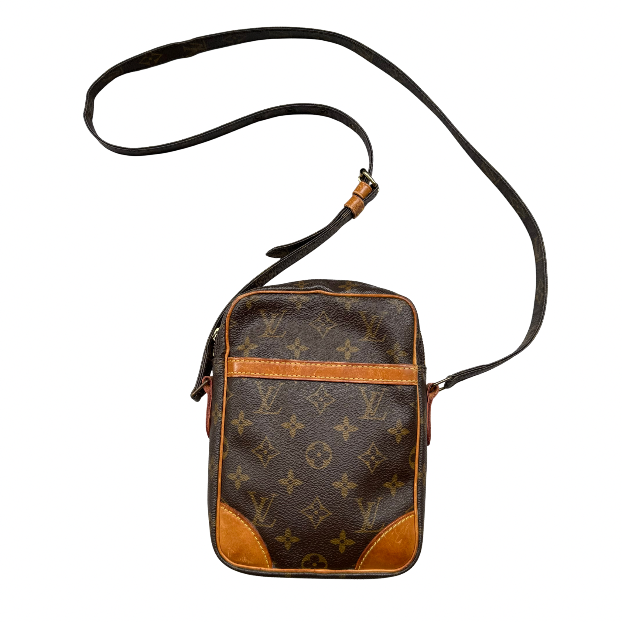 Louis Vuitton Monogram Danube Crossbody Bag Brown