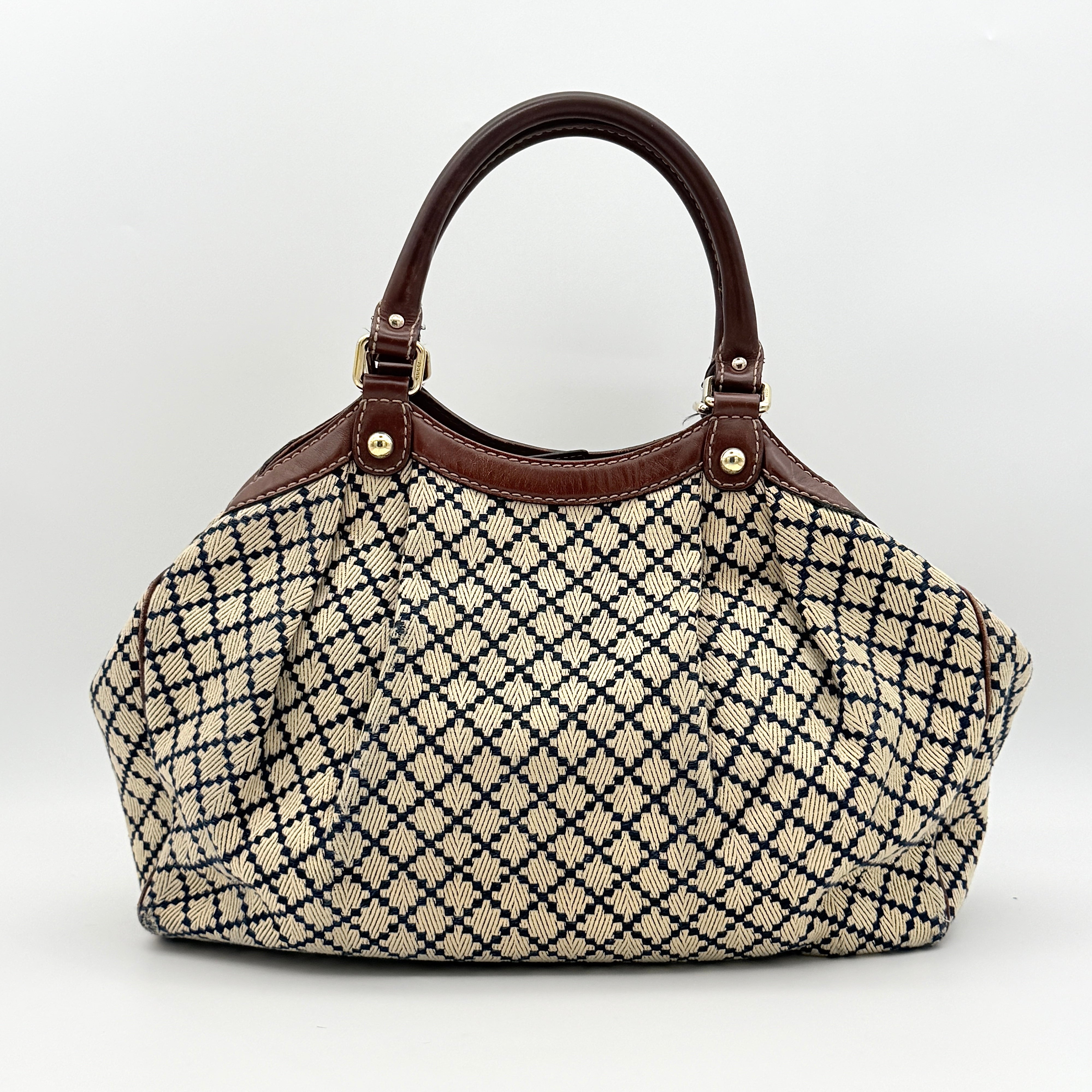 Gucci GG Diamante Sukey Shoulder Bag Beige/Brown