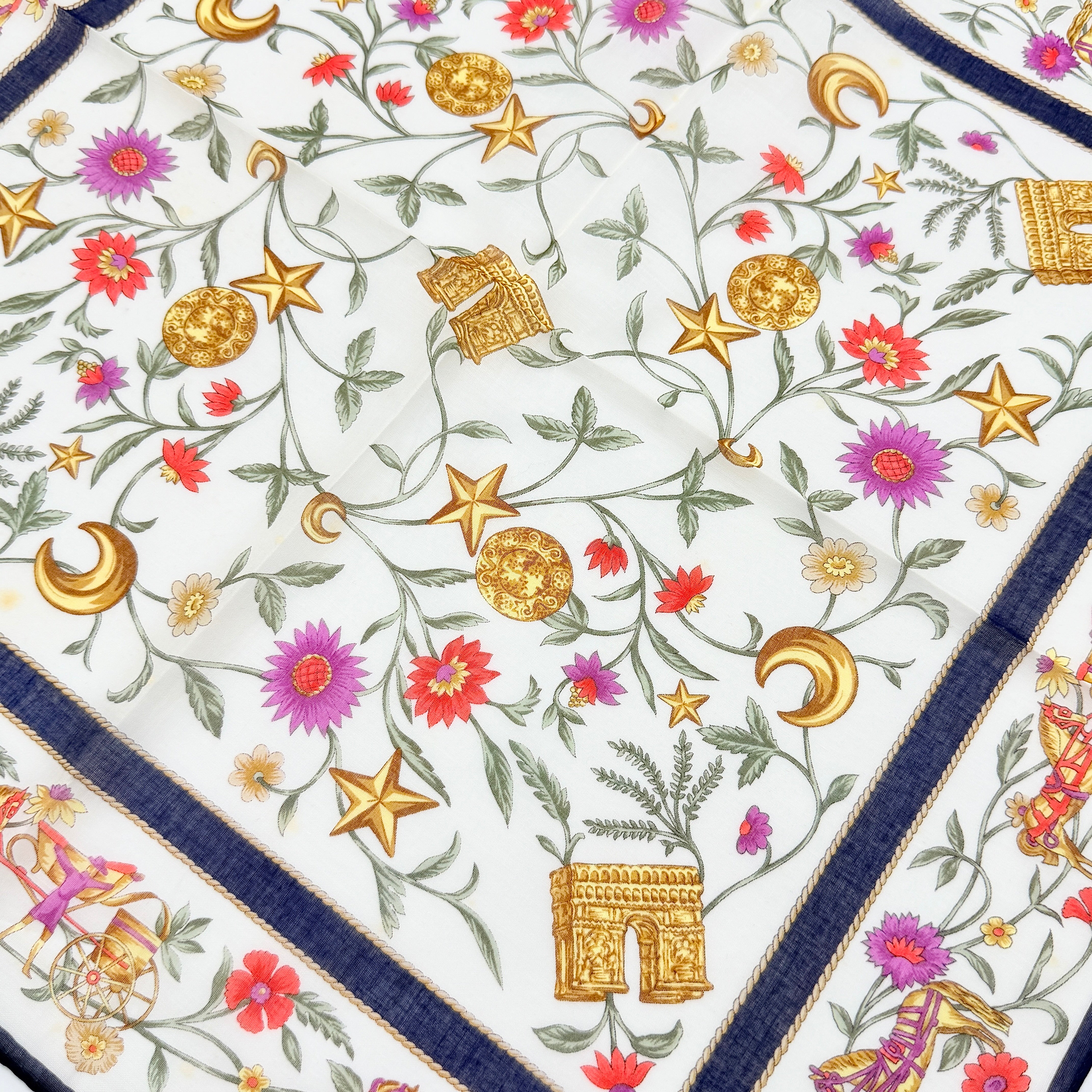Celine Floral Cotton Bandana Handkerchief Set Multi (2)