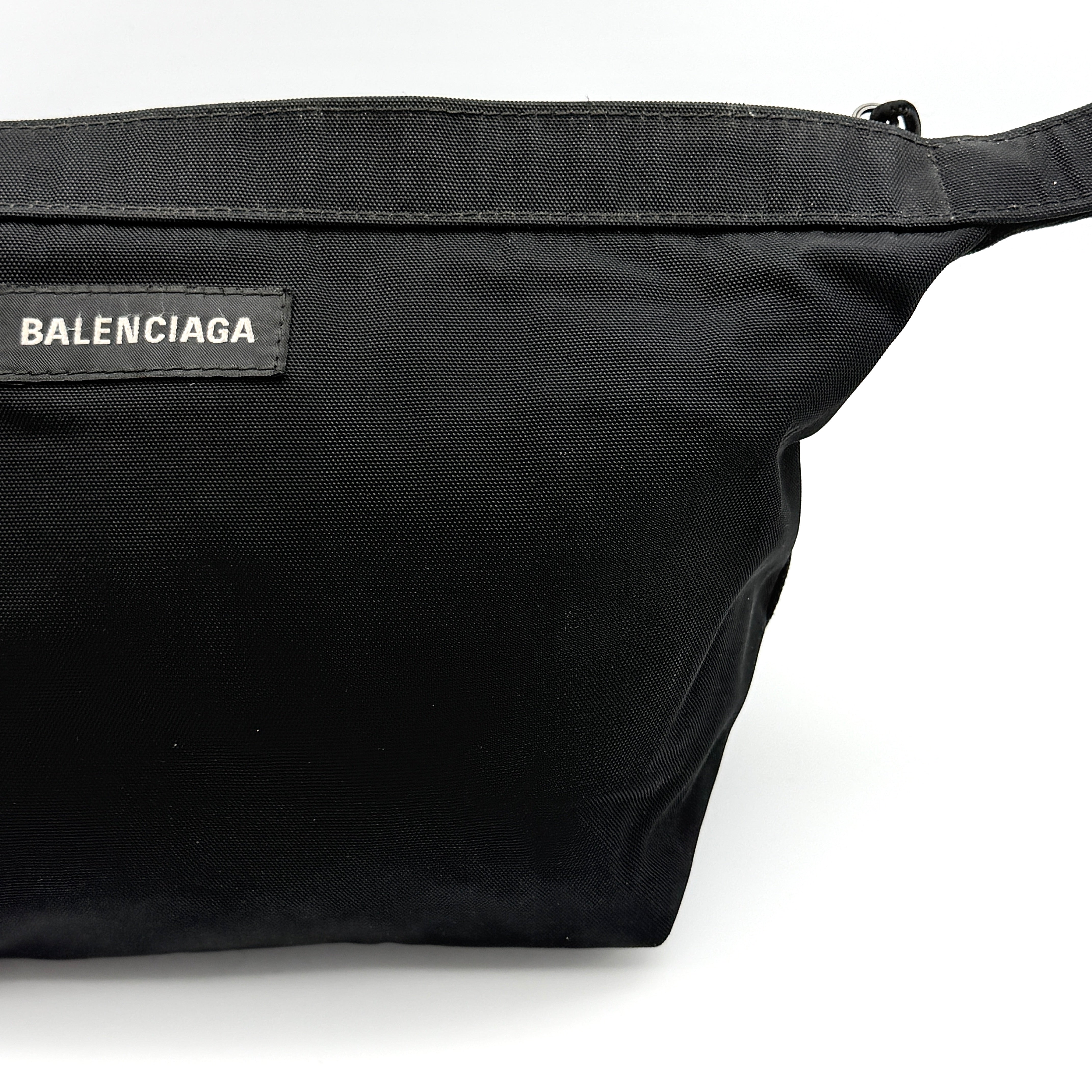 Balenciaga Explorer Nylon Pouch Black