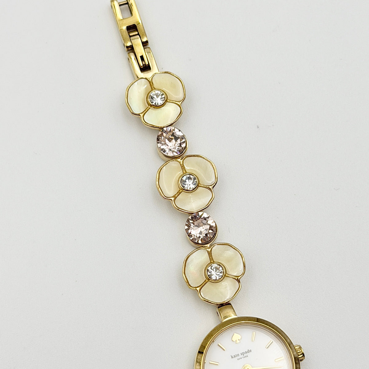 Kate Spade New York Monroe Floral Bracelet Watch Gold