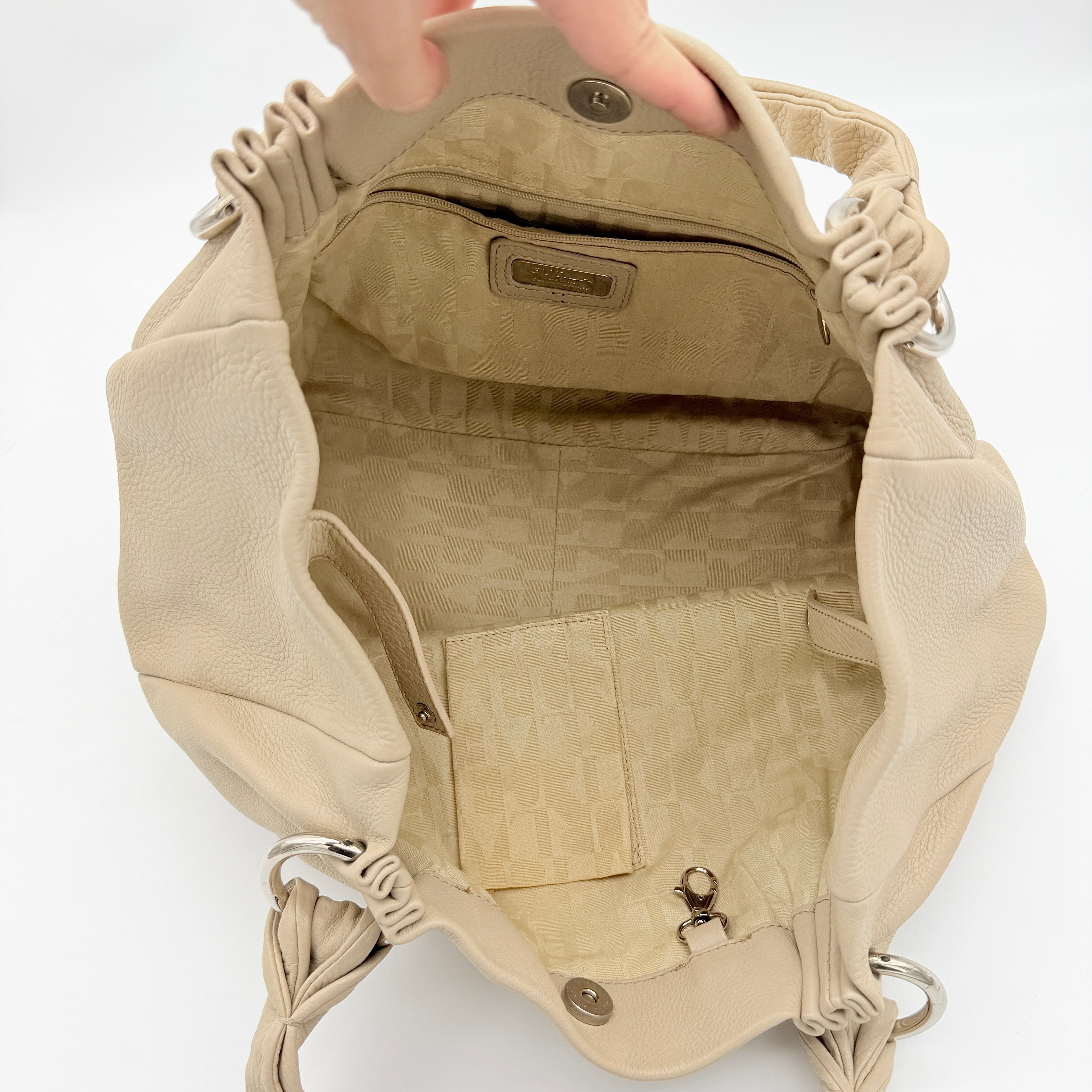 Furla Leather Shoulder Bag Beige