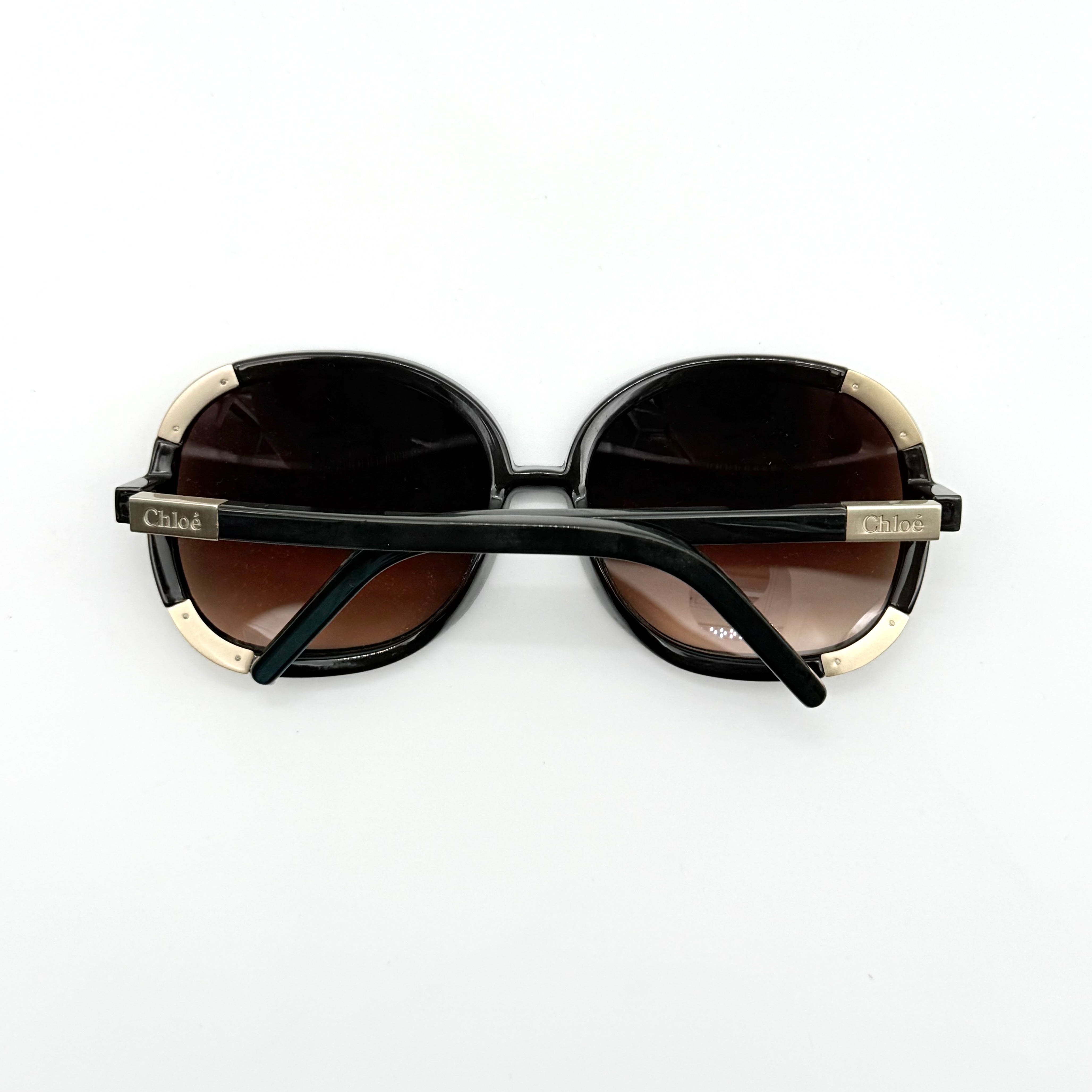 Chloe CL2119 Brown Gradient Sunglasses Gold/Black