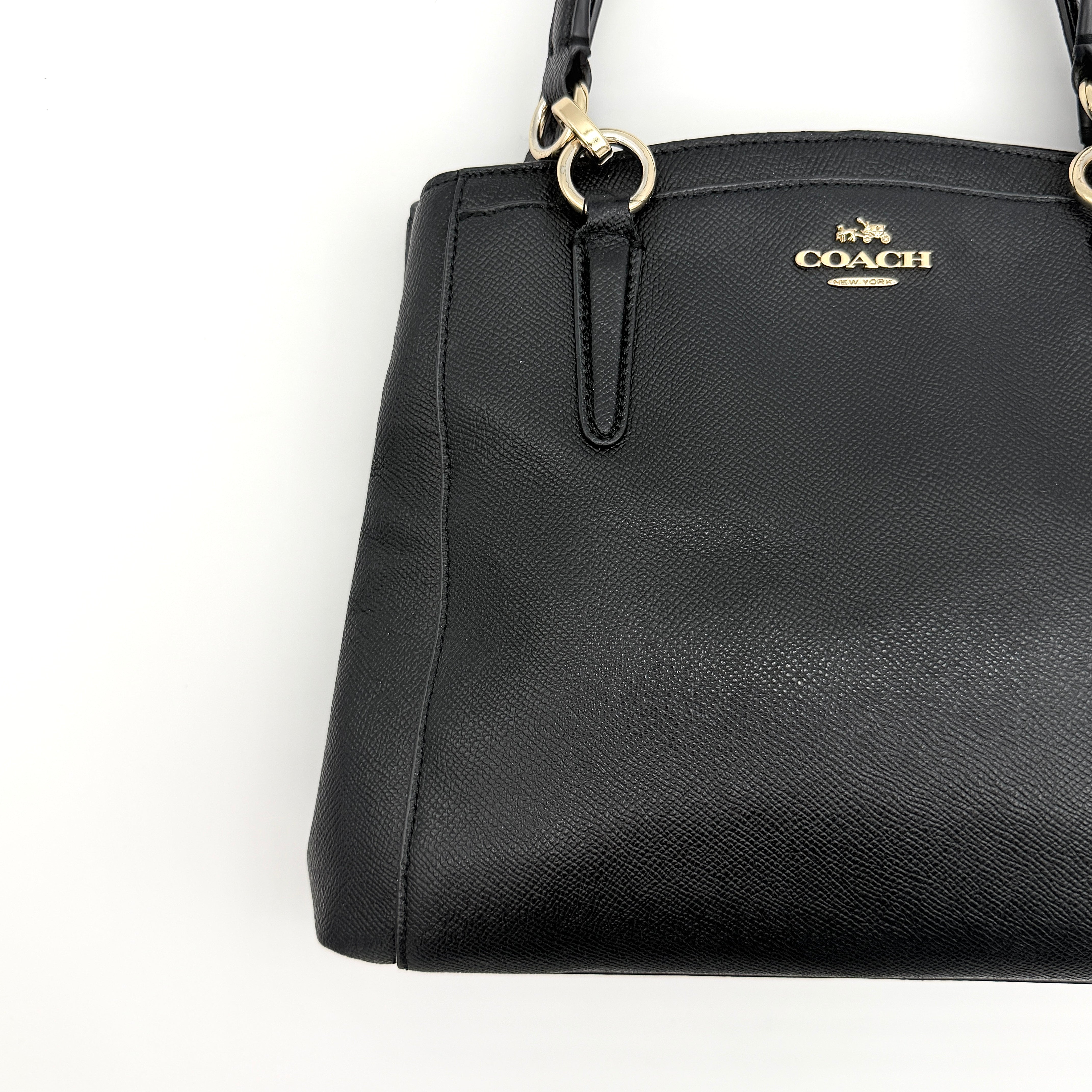 Coach 2Way Minetta Satchel Handbag Black