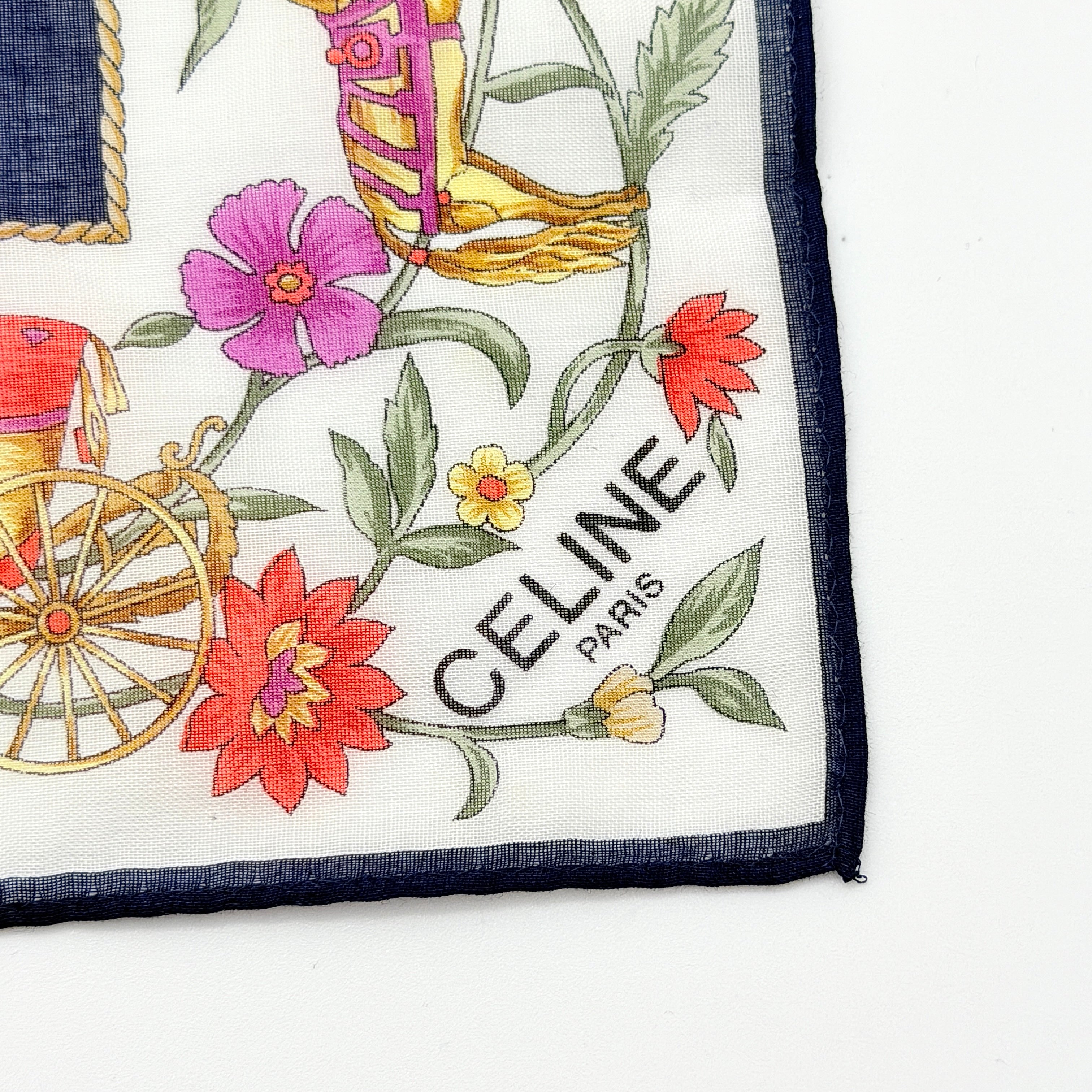 Celine Floral Cotton Bandana Handkerchief Set Multi (2)