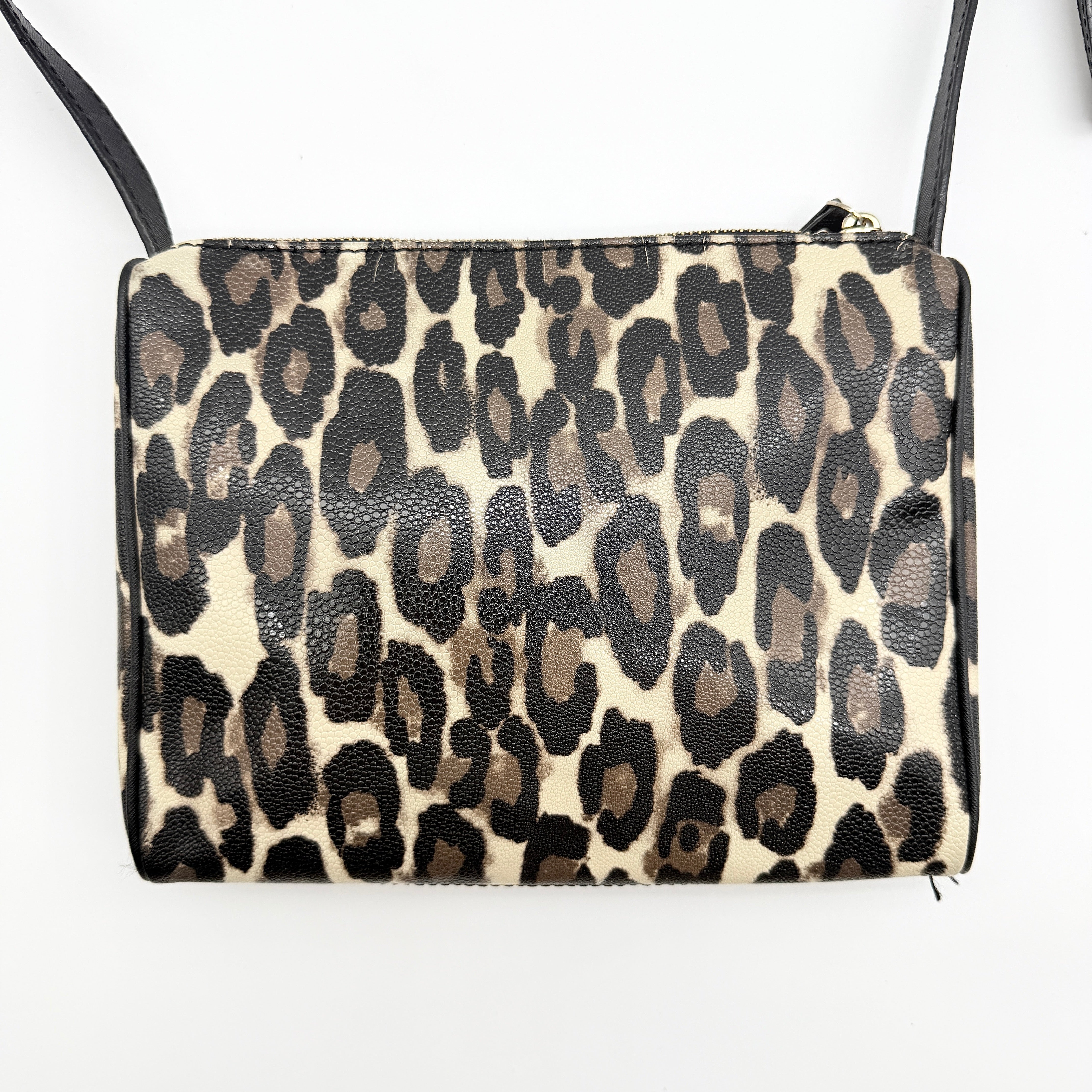 Kate Spade New York Leopard Crossbody Bag Black