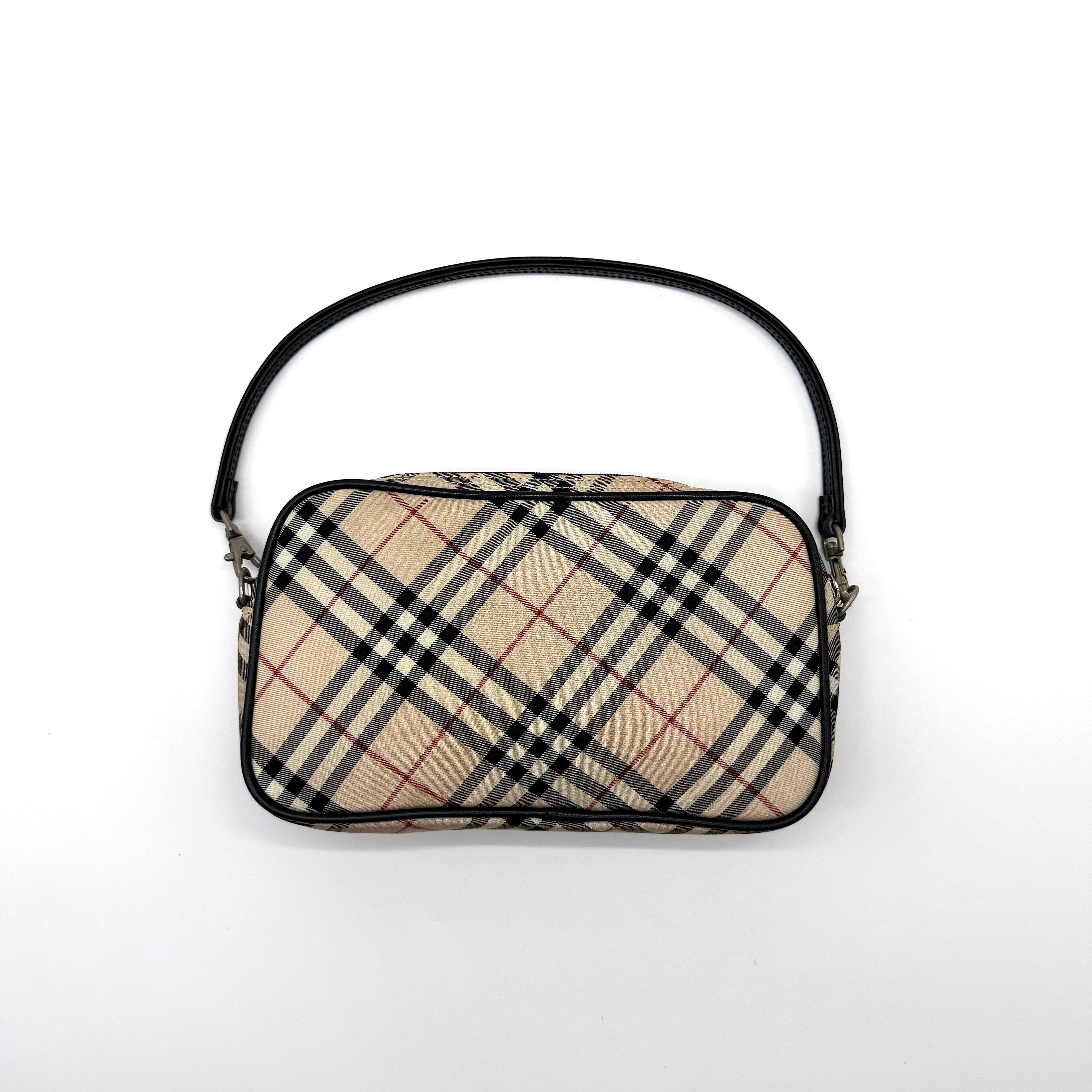 Burberry Nova Checkered Shoulder Bag Beige/Black
