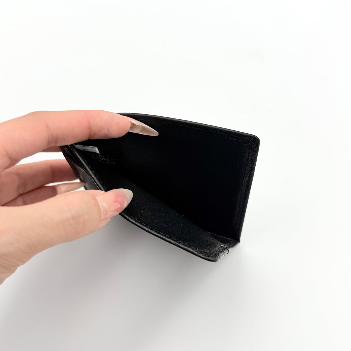 Diesel Johnny Leather Card Holder Black