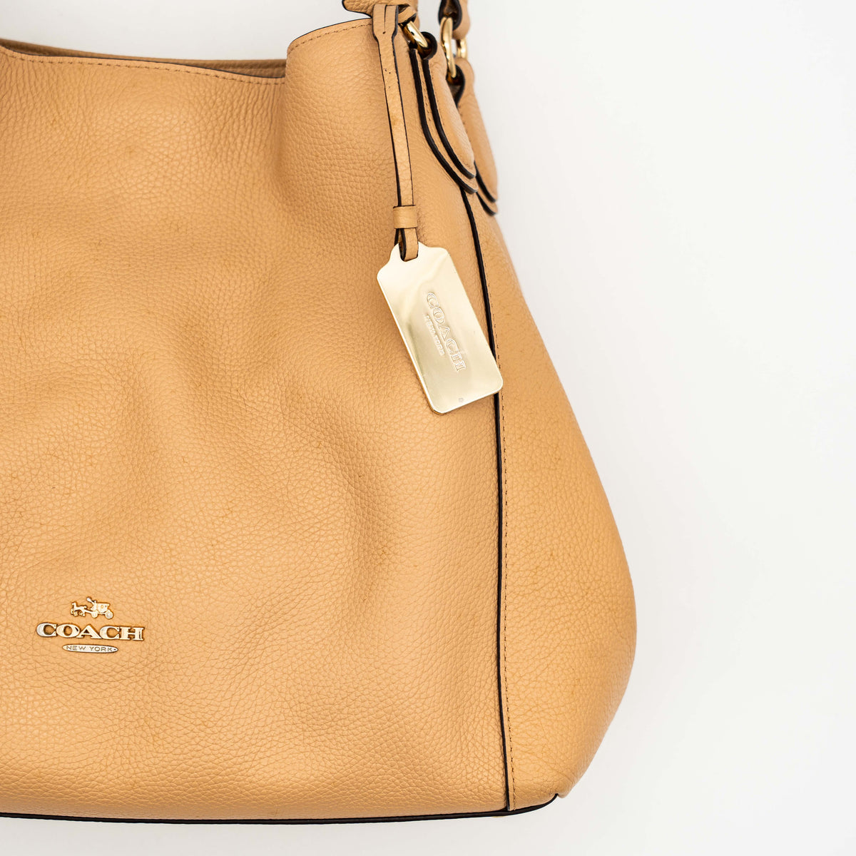 Coach Edie 31 Hobo Shoulder Bag Beige